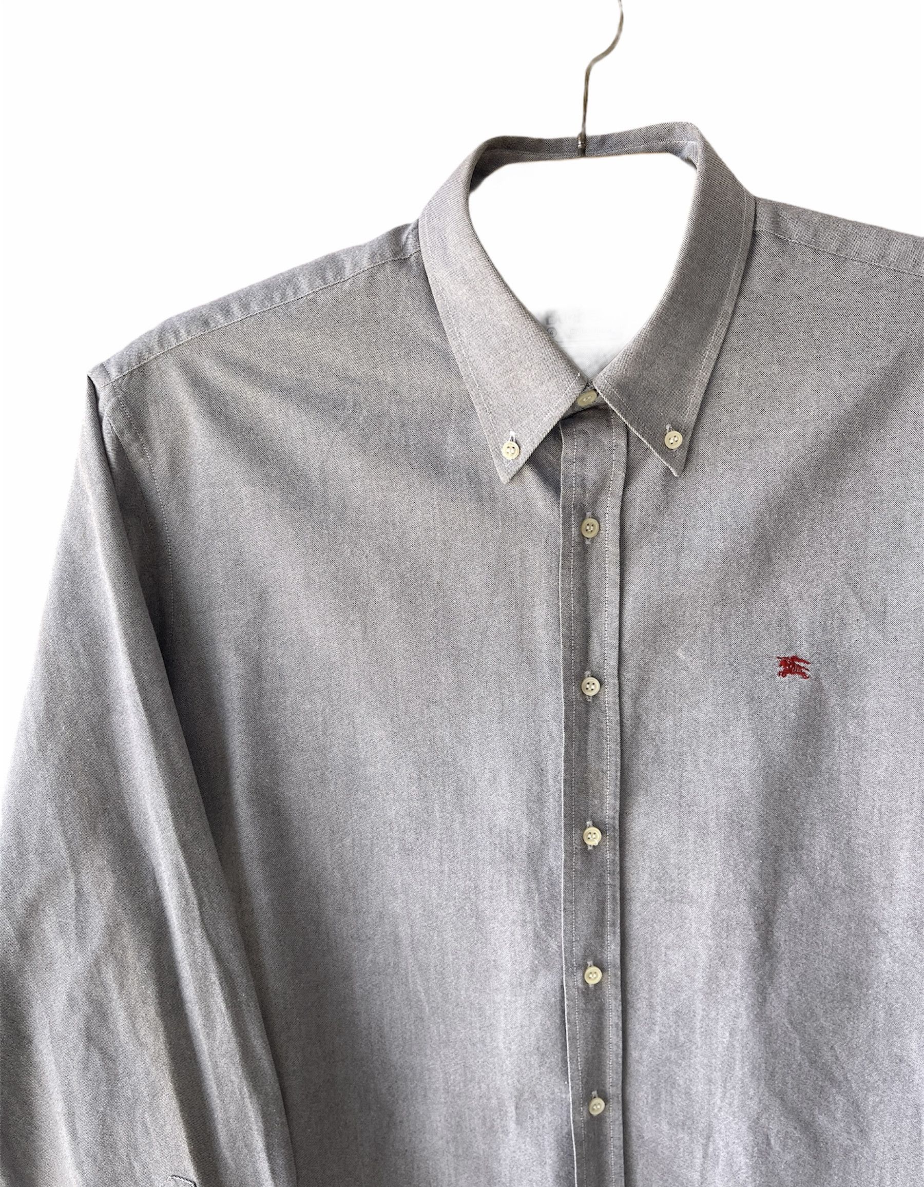 Burberry 🔥 Burberrys shirt burgundy logo size xl Size US XL / EU 56 / 4 - 1 Thumbnail