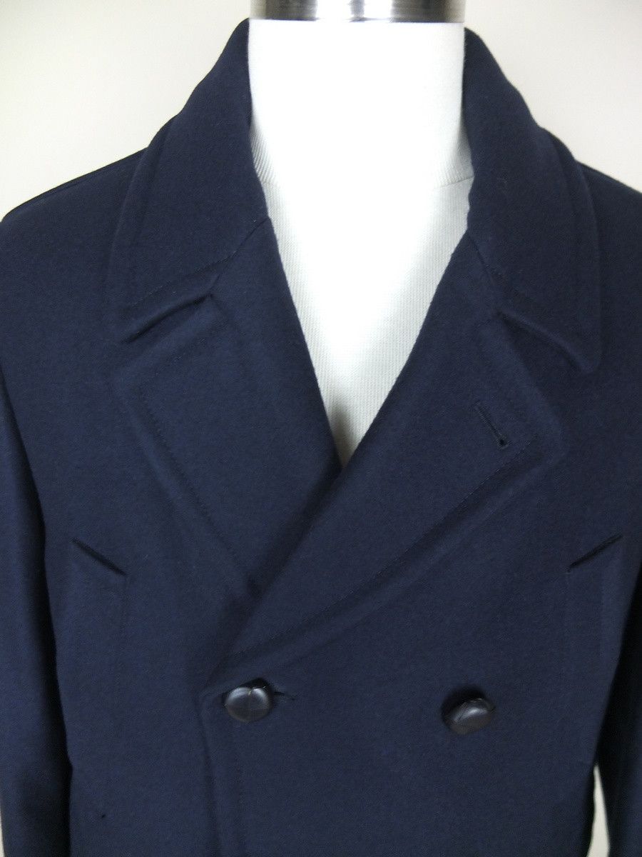 Maison Margiela MARTIN MARGIELA navy double-breasted coat Size US L / EU 52-54 / 3 - 2 Thumbnail