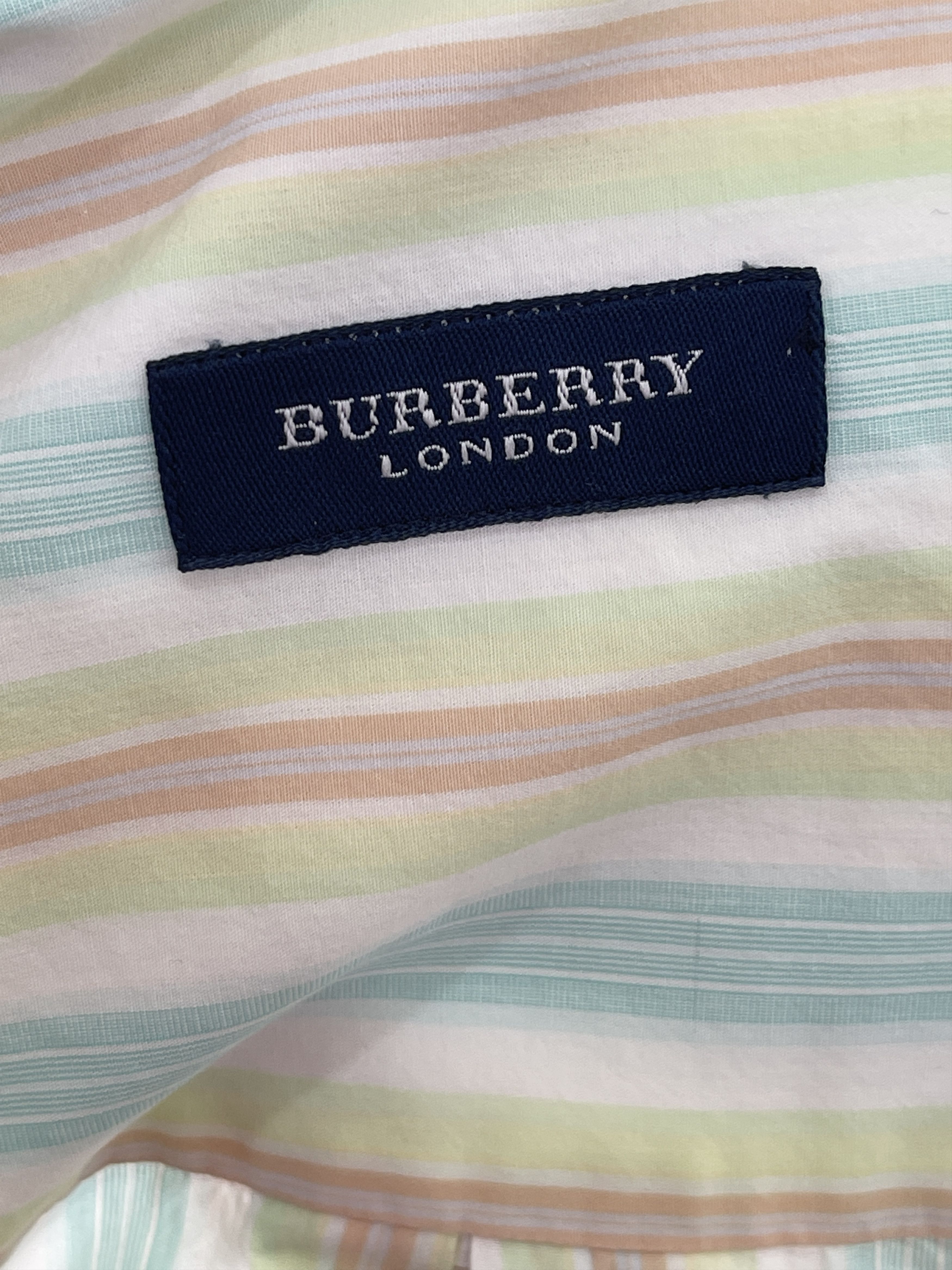 Burberry Burberry rainbow striped shirt summer size L short sleeve Size US L / EU 52-54 / 3 - 6 Thumbnail