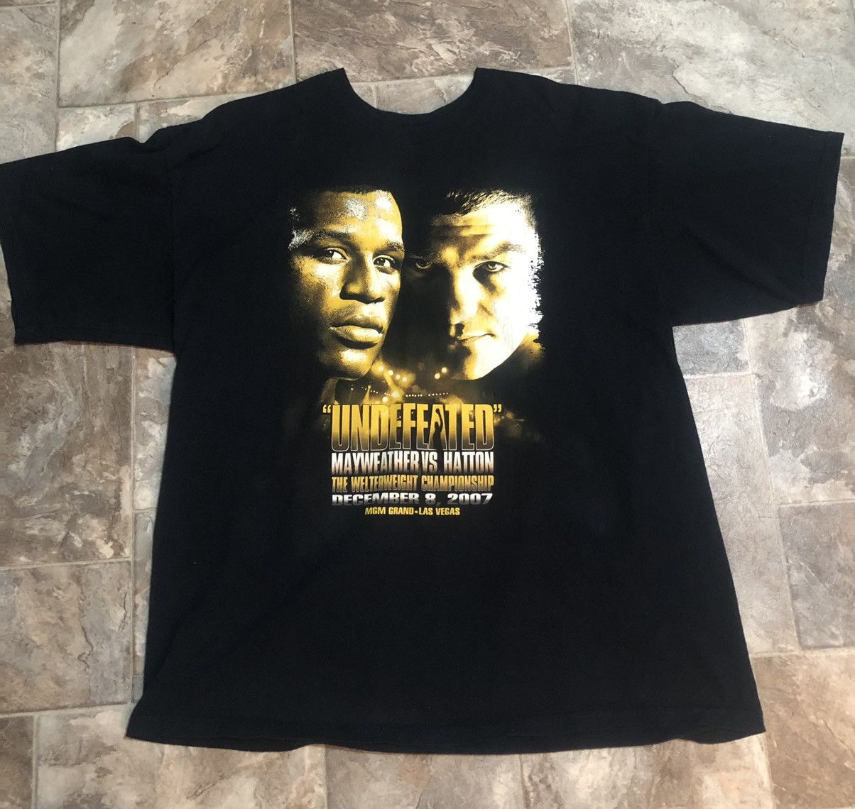 Vintage 2007 Floyd Mayweather Vs Ricky Hatton Undefeated Vegas Shirt ...