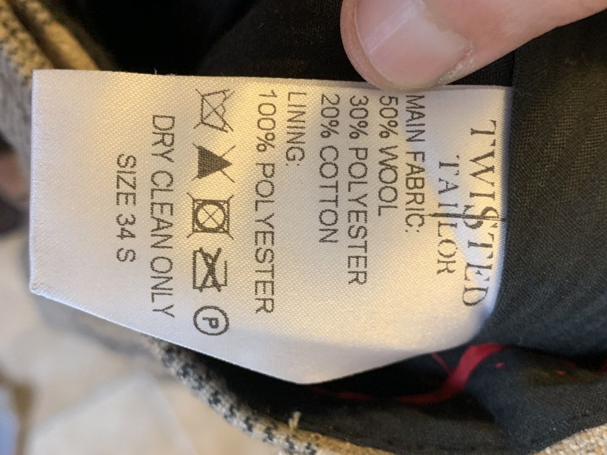 Designer *RARE* Twisted Tailor Wool Tapered Pants - 34 S Size 34S - 7 Thumbnail