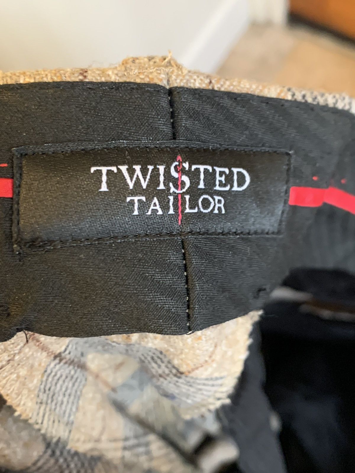 Designer *RARE* Twisted Tailor Wool Tapered Pants - 34 S Size 34S - 6 Thumbnail