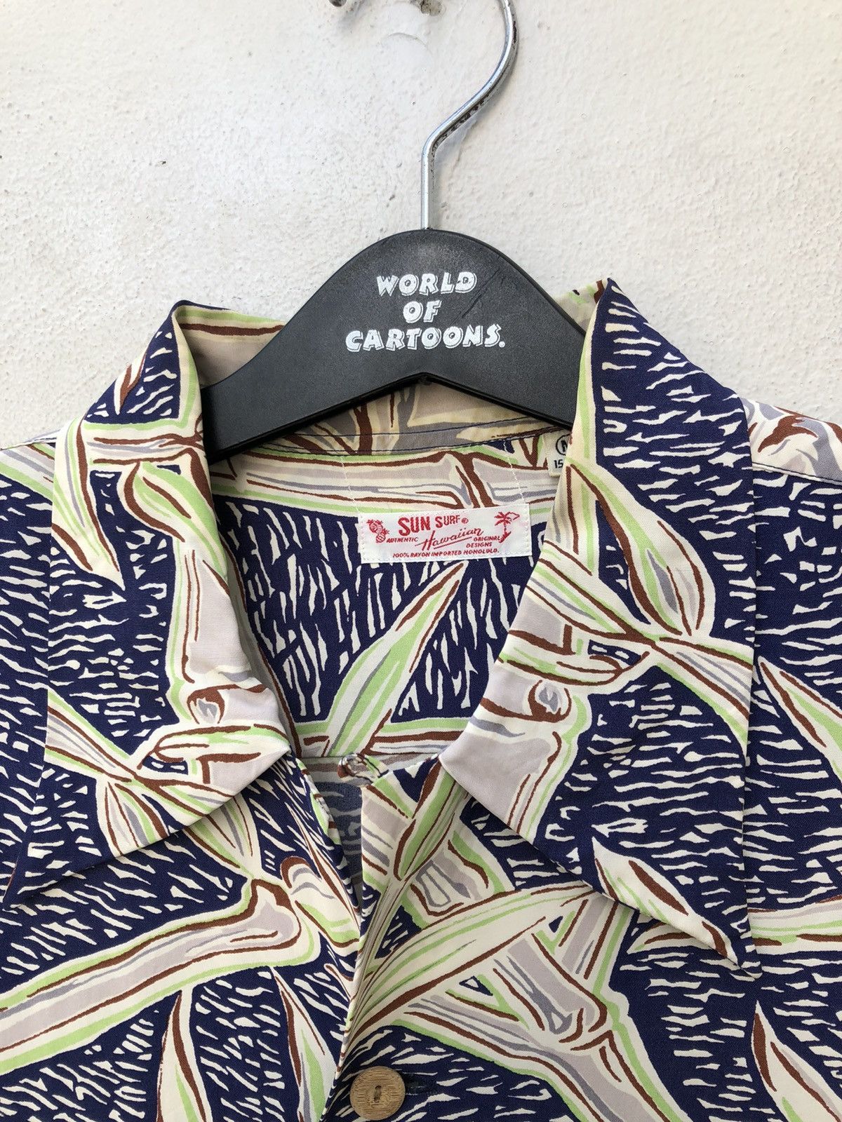 Japanese Brand × Wacko Maria Sun Surf Japan Bamboo Long Sleeve Rayon Hawaiian Shirt Size US M / EU 48-50 / 2 - 6 Thumbnail