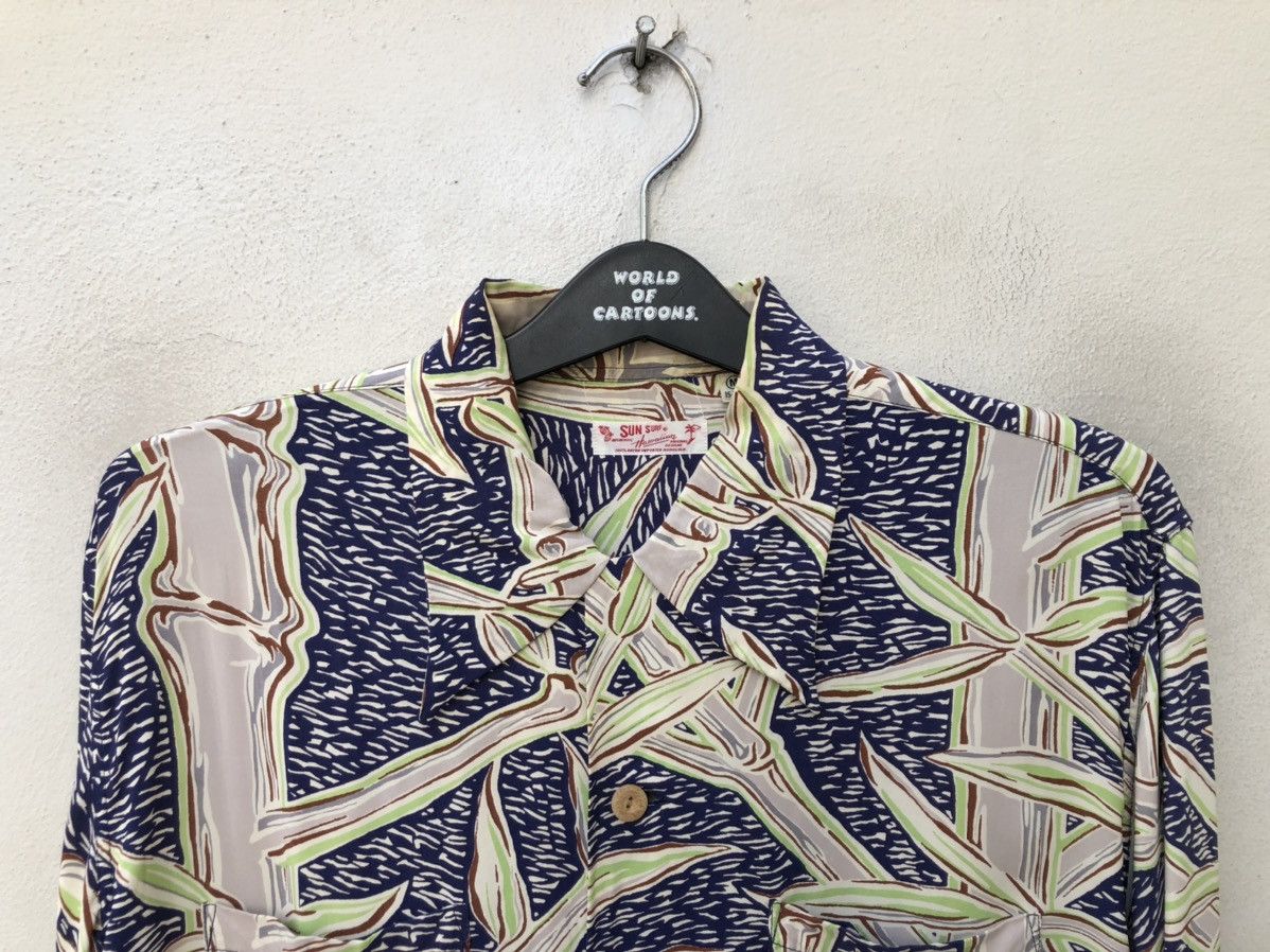 Japanese Brand × Wacko Maria Sun Surf Japan Bamboo Long Sleeve Rayon Hawaiian Shirt Size US M / EU 48-50 / 2 - 4 Thumbnail