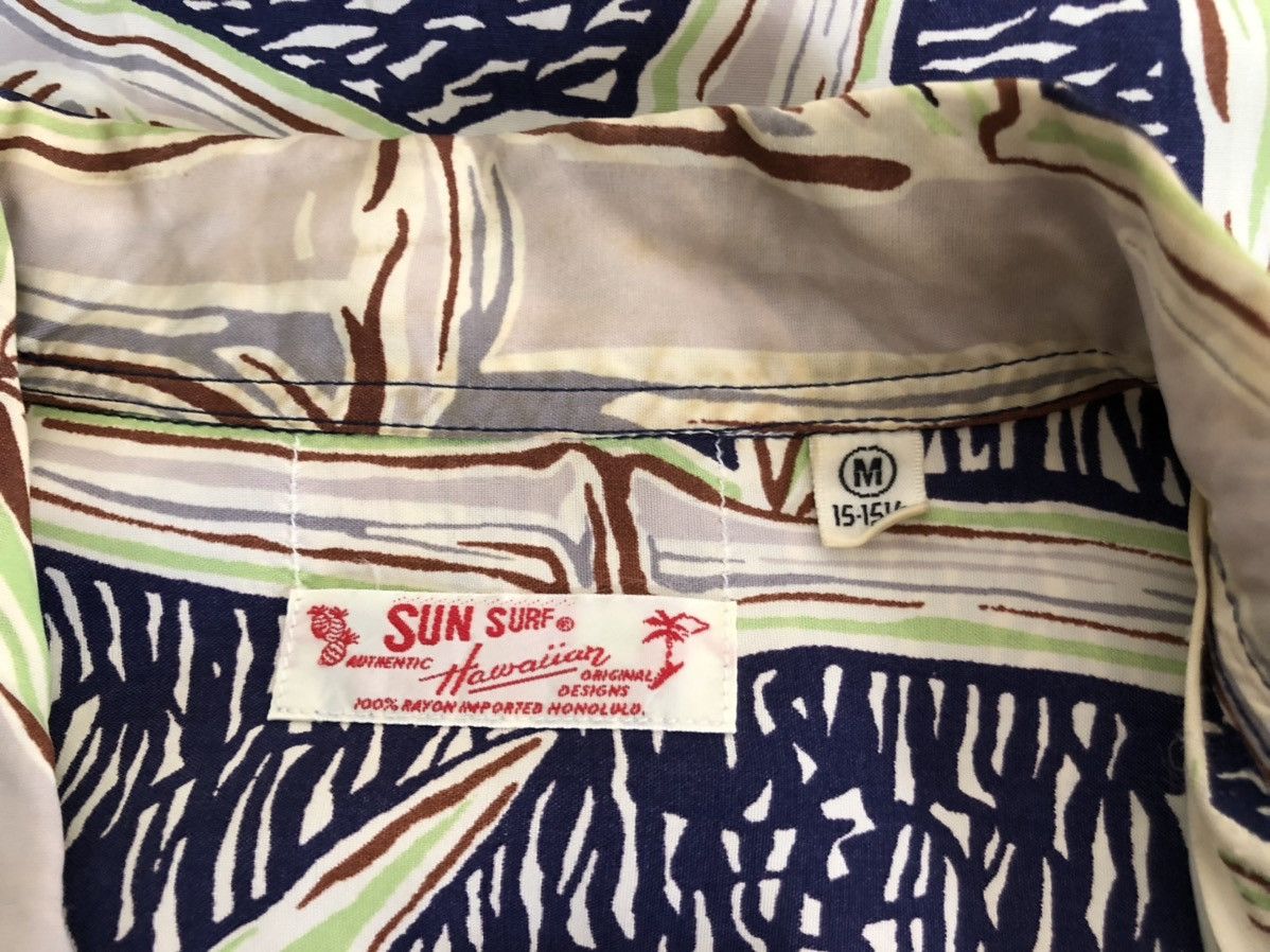 Japanese Brand × Wacko Maria Sun Surf Japan Bamboo Long Sleeve Rayon Hawaiian Shirt Size US M / EU 48-50 / 2 - 19 Thumbnail