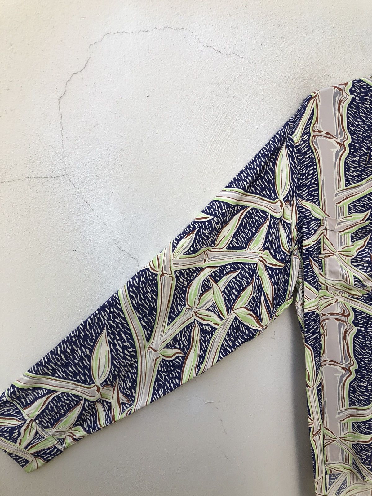 Japanese Brand × Wacko Maria Sun Surf Japan Bamboo Long Sleeve Rayon Hawaiian Shirt Size US M / EU 48-50 / 2 - 11 Thumbnail