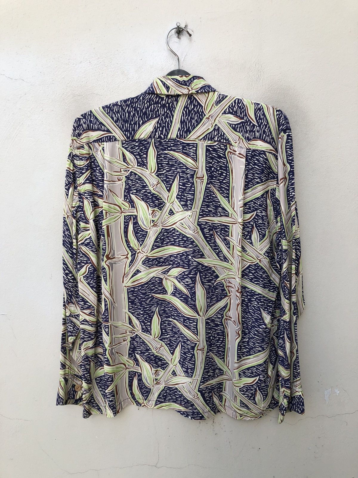 Japanese Brand × Wacko Maria Sun Surf Japan Bamboo Long Sleeve Rayon Hawaiian Shirt Size US M / EU 48-50 / 2 - 13 Thumbnail