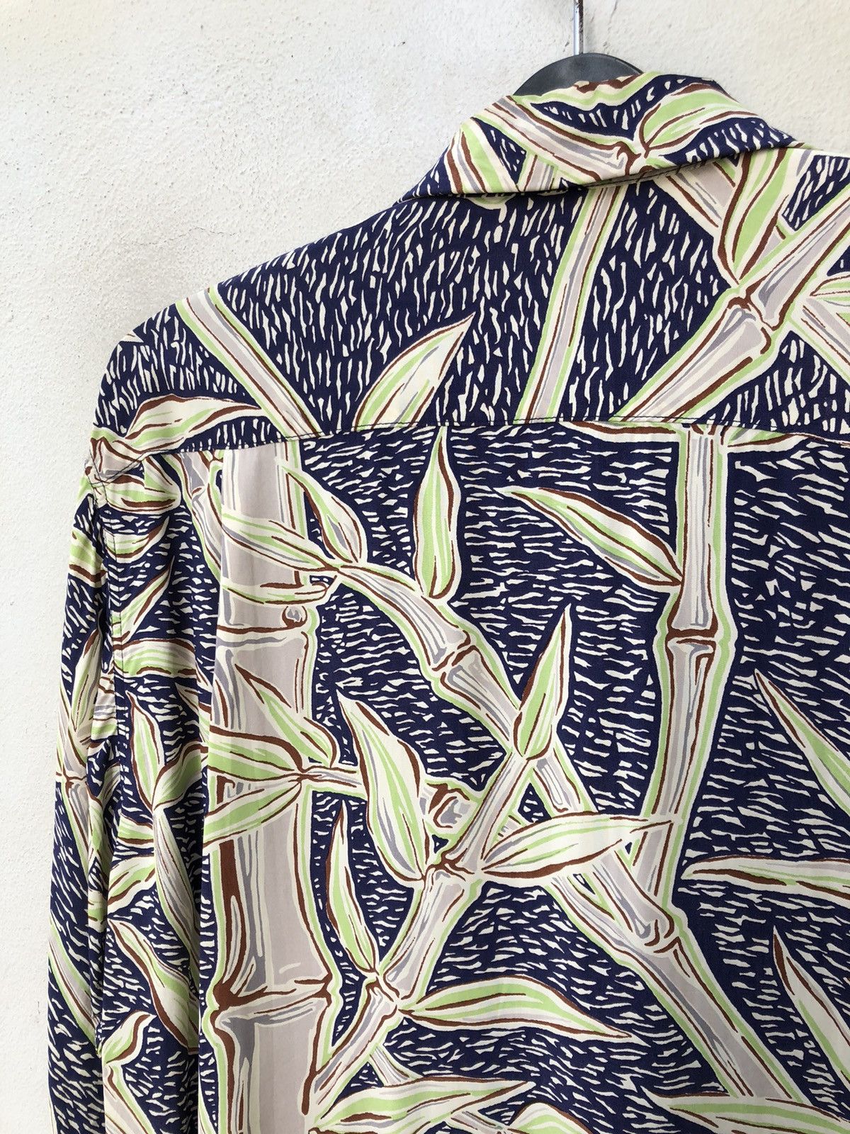 Japanese Brand × Wacko Maria Sun Surf Japan Bamboo Long Sleeve Rayon Hawaiian Shirt Size US M / EU 48-50 / 2 - 14 Thumbnail