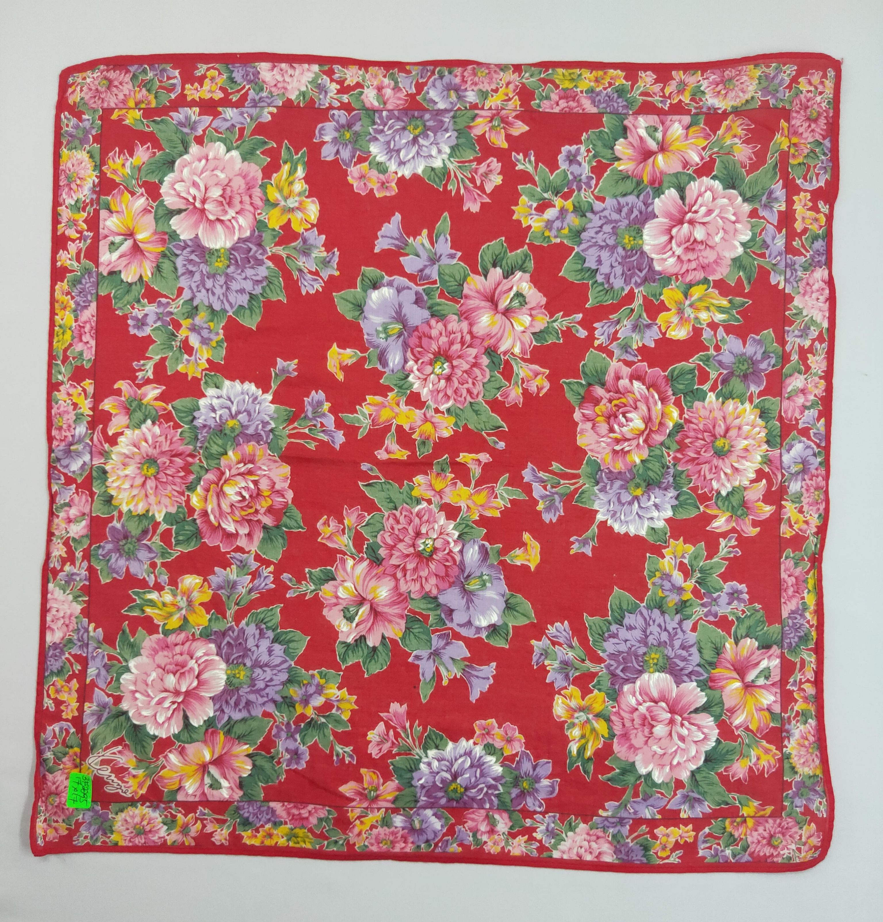 Kenzo × Vintage Kenzo Handkerchief neckerchief bandana - 3F2295 Size ONE SIZE - 4 Thumbnail