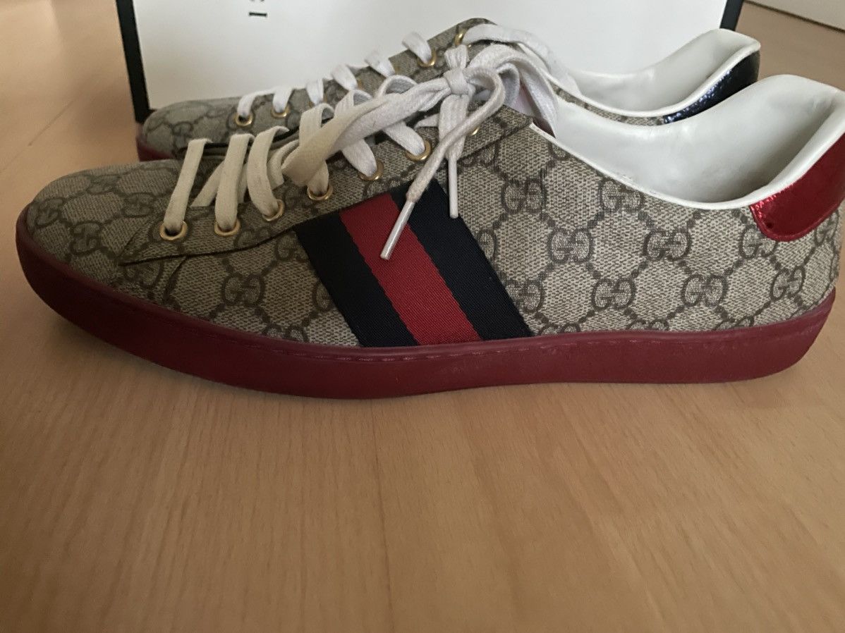 Gucci Men's Ace GG Supreme sneaker Size US 11.5 / EU 44-45 - 5 Thumbnail