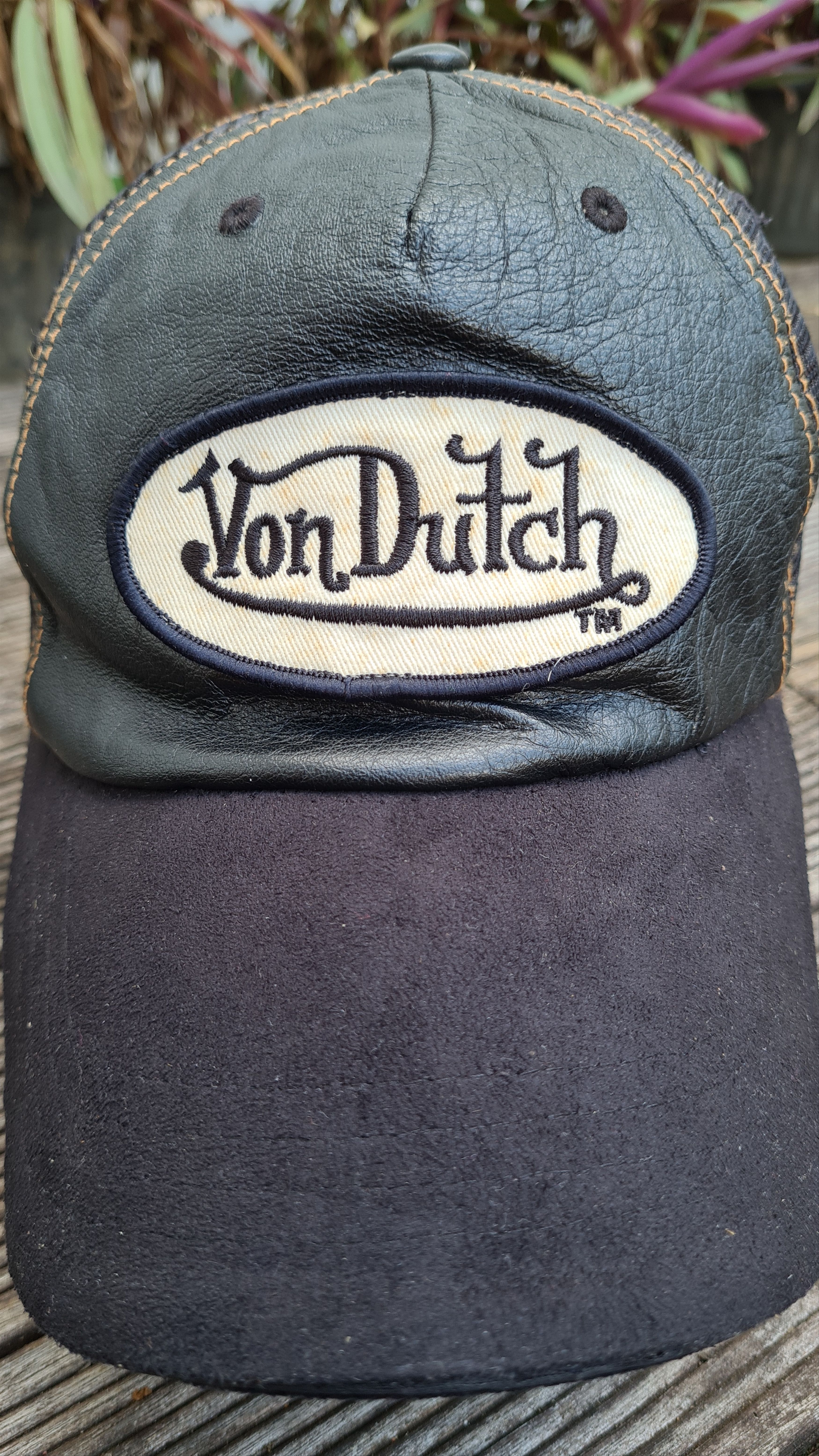 Vintage × Von Dutch Suede Von Dutch Trucker Hat Size ONE SIZE - 2 Thumbnail