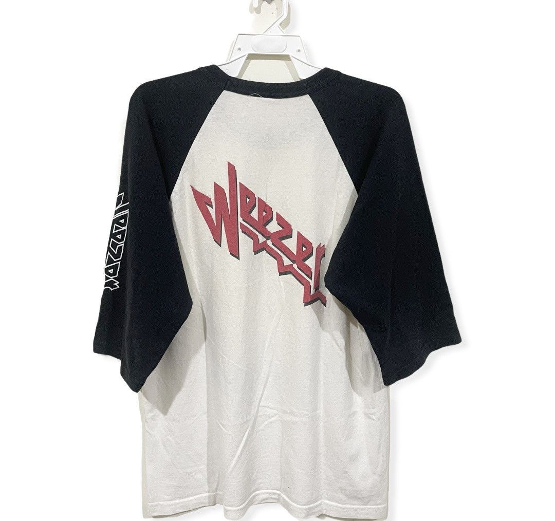 Band Tees Vintage Weezer American Rock 3 Quarter Band Tee Size US L / EU 52-54 / 3 - 4 Thumbnail