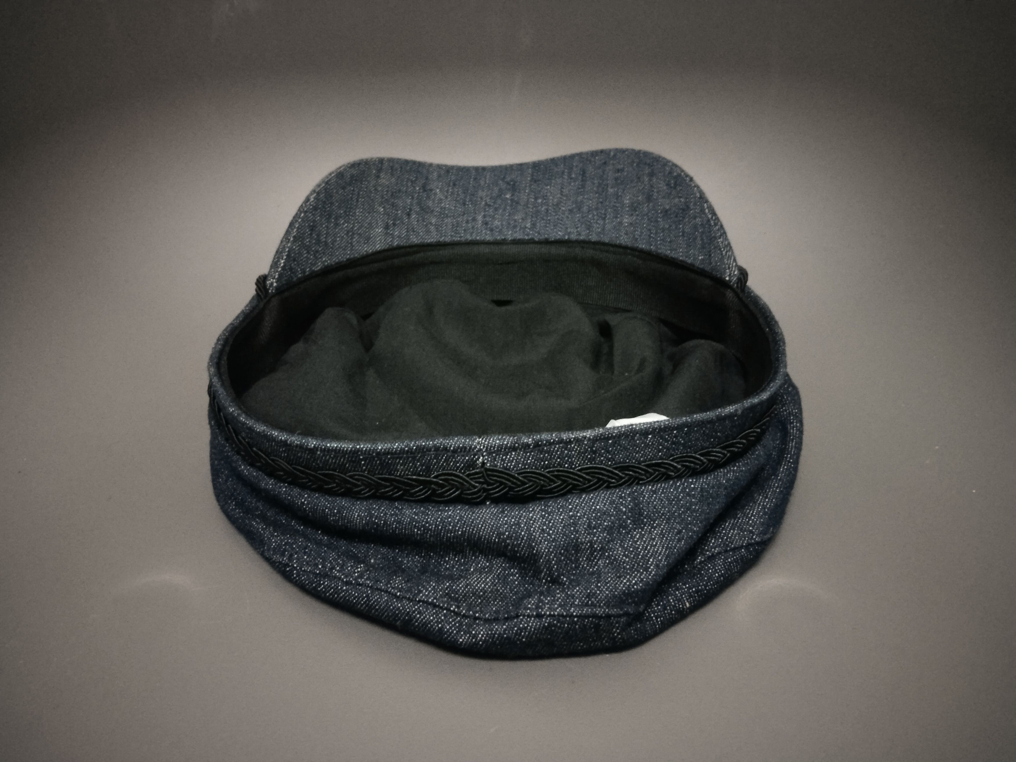Japanese Brand VINTAGE DESIGN BROWNY DENIM FIDDLER HAT Size ONE SIZE - 16 Thumbnail