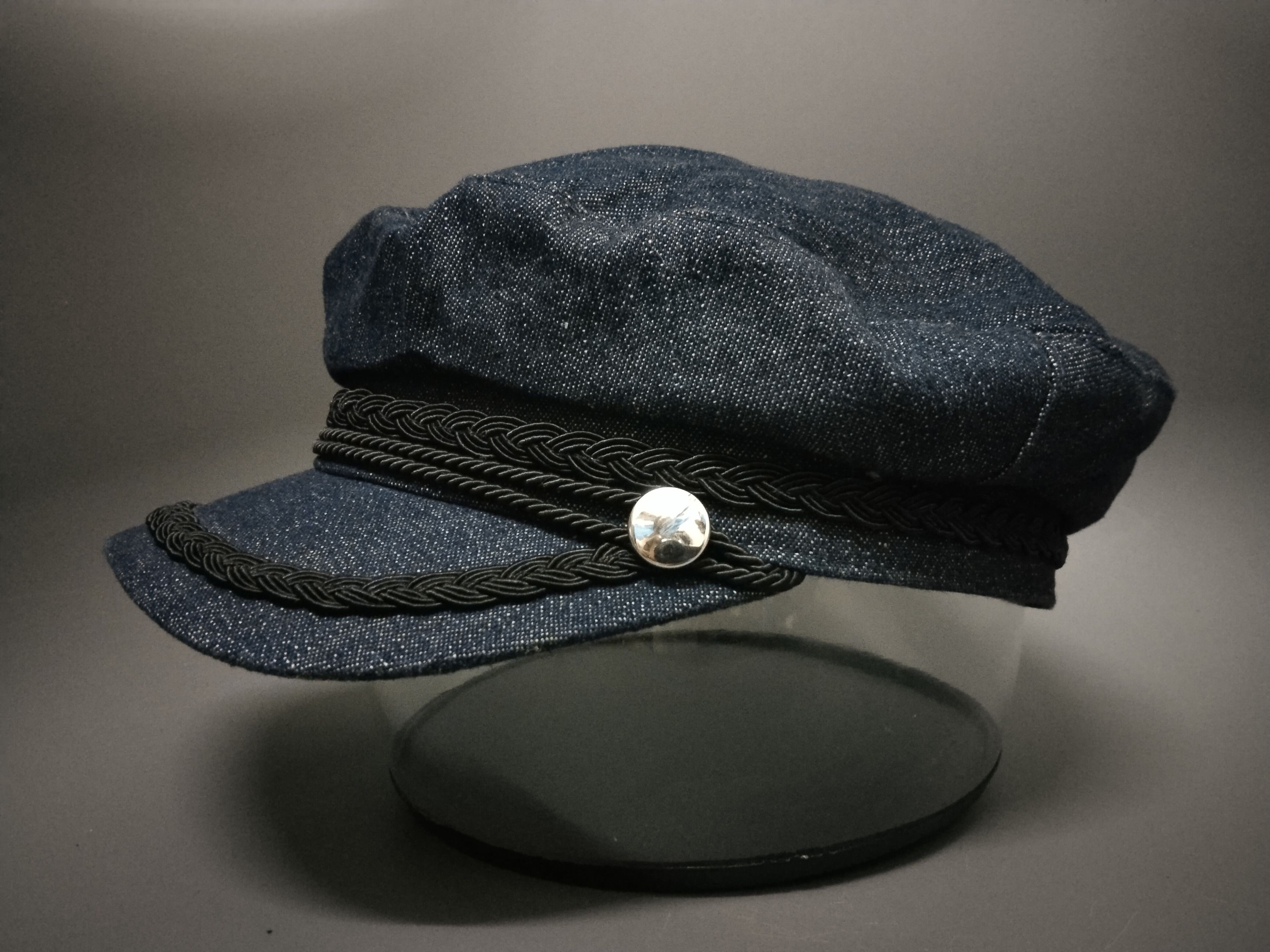 Japanese Brand VINTAGE DESIGN BROWNY DENIM FIDDLER HAT Size ONE SIZE - 2 Thumbnail