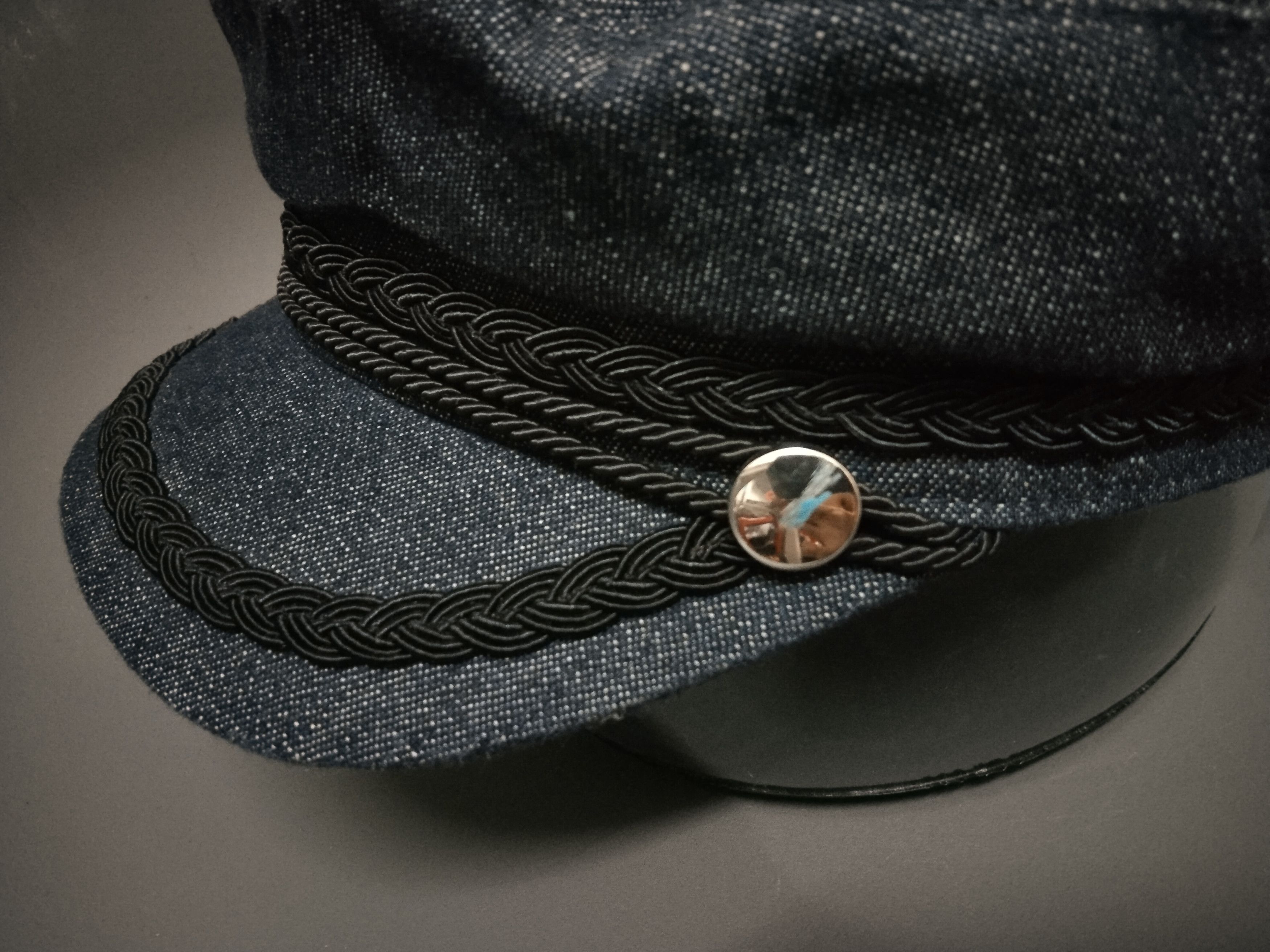 Japanese Brand VINTAGE DESIGN BROWNY DENIM FIDDLER HAT Size ONE SIZE - 6 Thumbnail