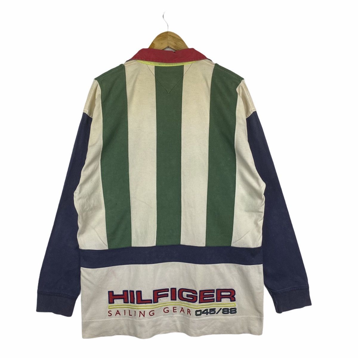 Vintage TOMMY HILFIGER Sailing Gear Polos Rugby Shirt