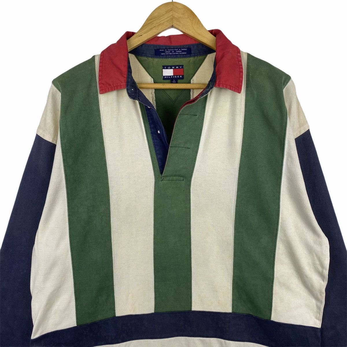 Vintage TOMMY HILFIGER Sailing Gear Polos Rugby Shirt
