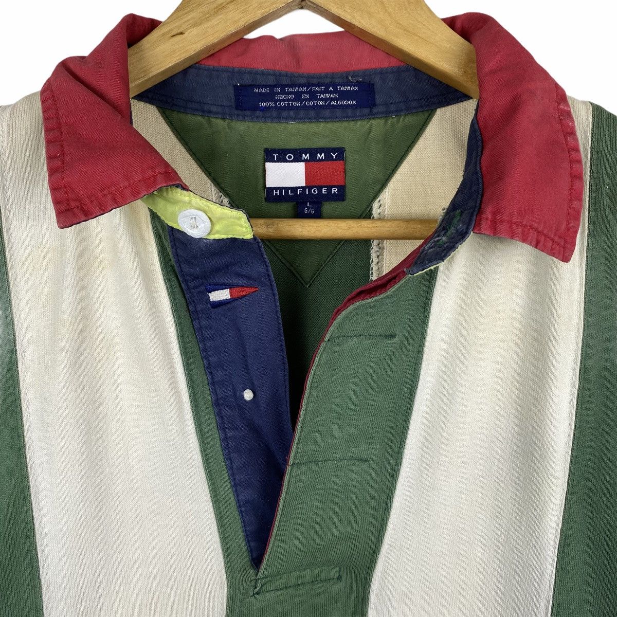 Vintage TOMMY HILFIGER Sailing Gear Polos Rugby Shirt