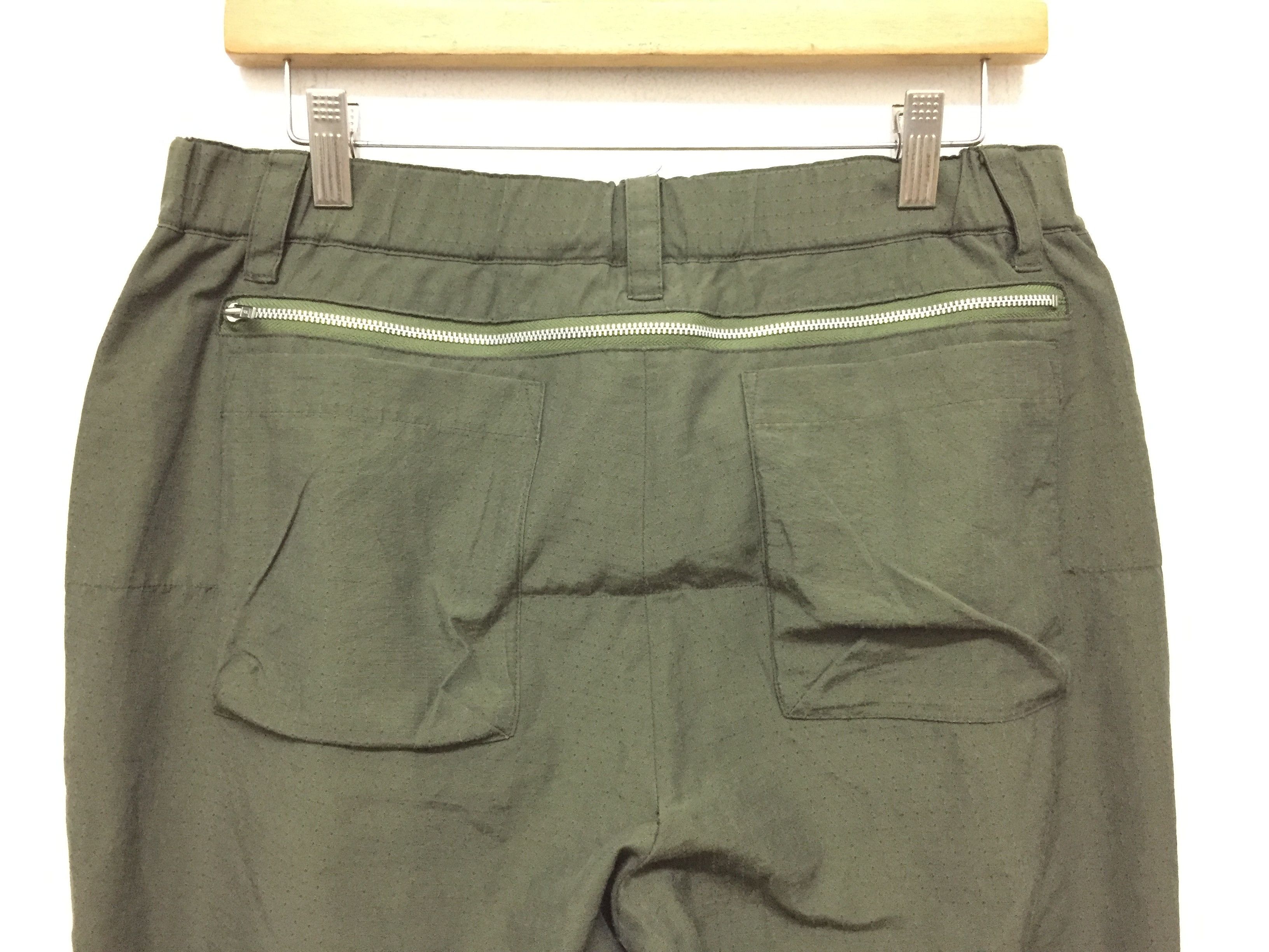 Yohji Yamamoto 2000s Hunting Kangaroo Pocket Drawstring hem Ripstop Cargo Size US 32 / EU 48 - 5 Thumbnail