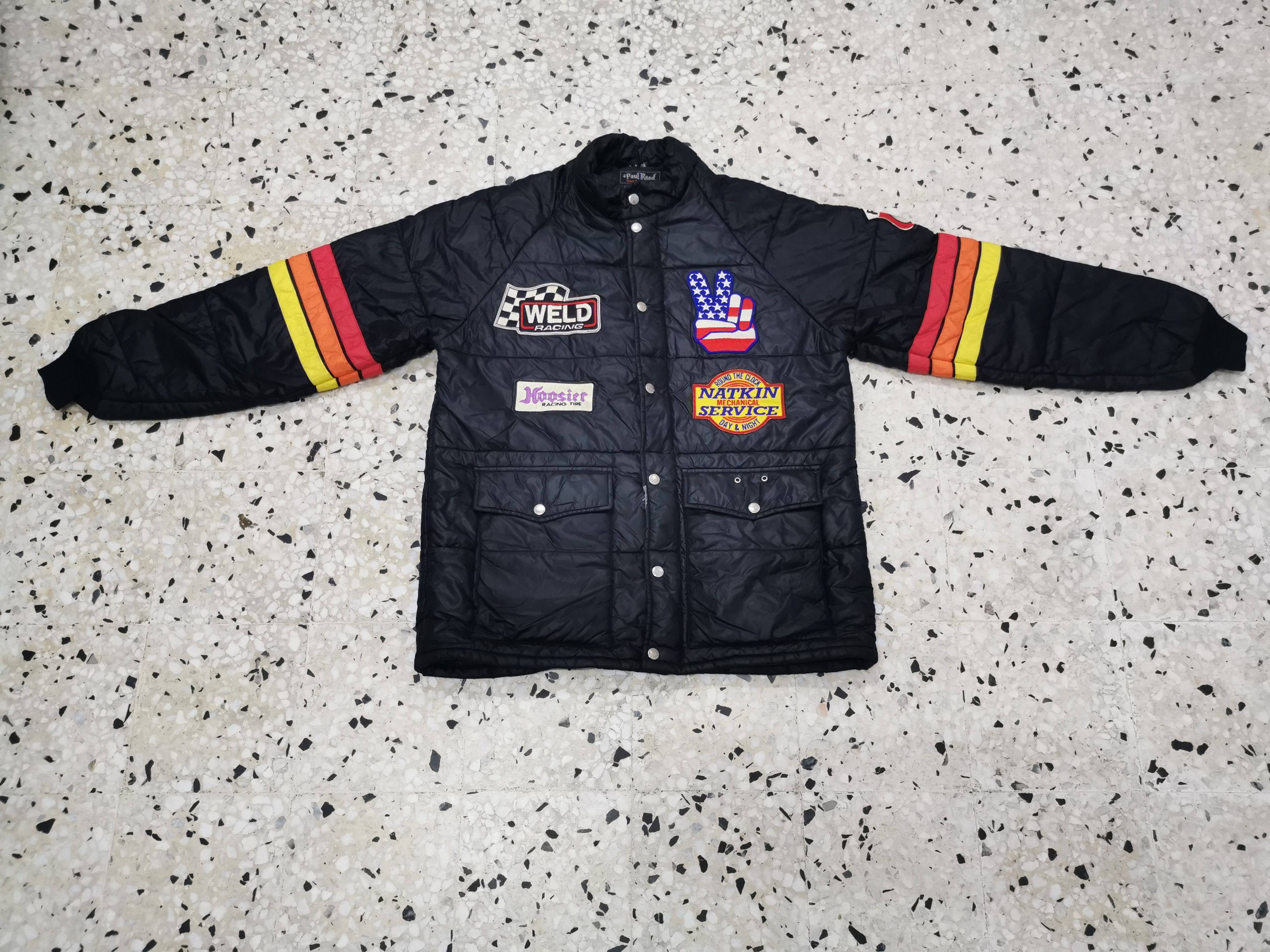 Vintage Vintage Motorsport Paul Reed Bomber Jacket Size US L / EU 52-54 / 3 - 2 Thumbnail