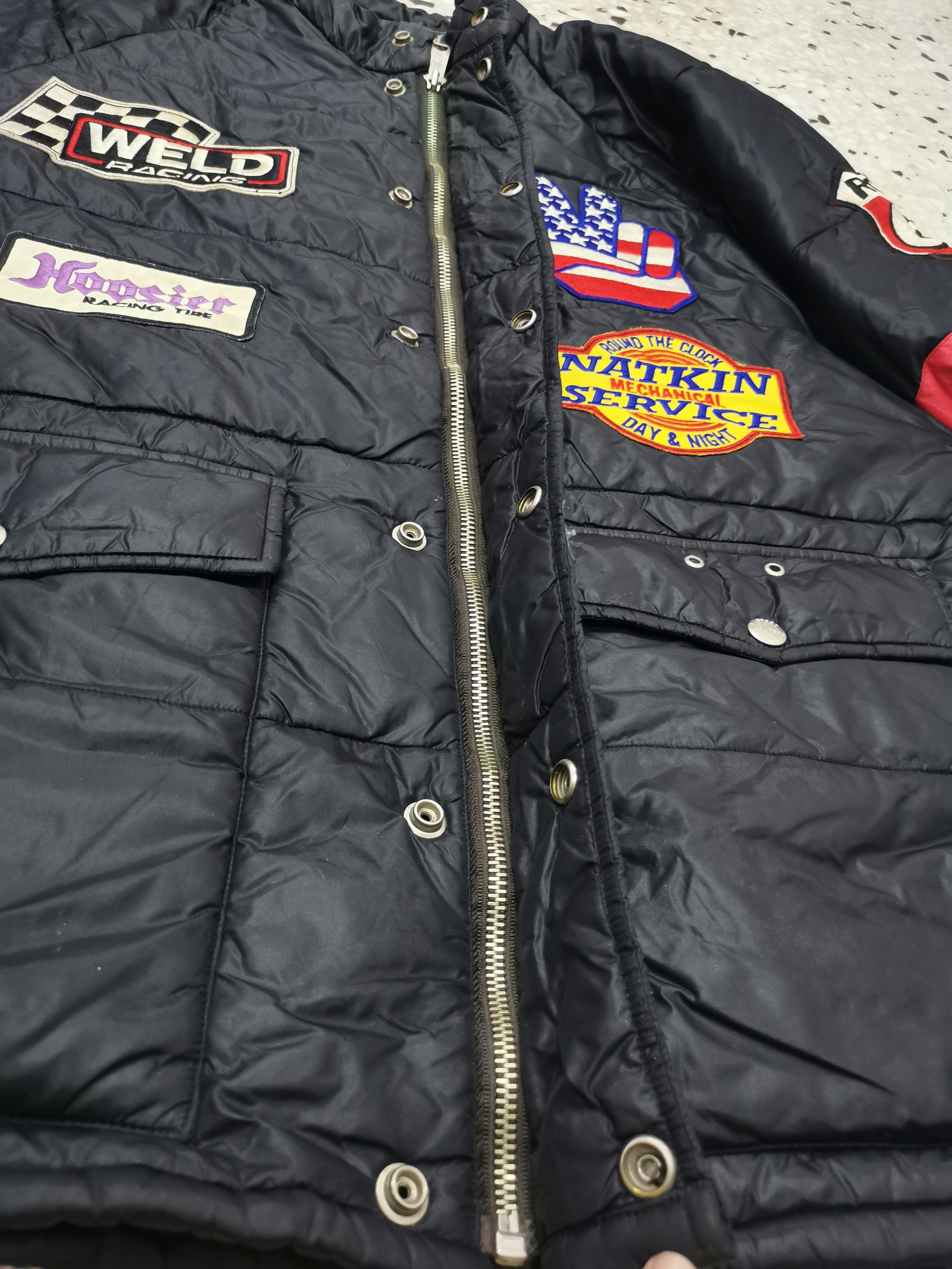 Vintage Vintage Motorsport Paul Reed Bomber Jacket Size US L / EU 52-54 / 3 - 11 Thumbnail