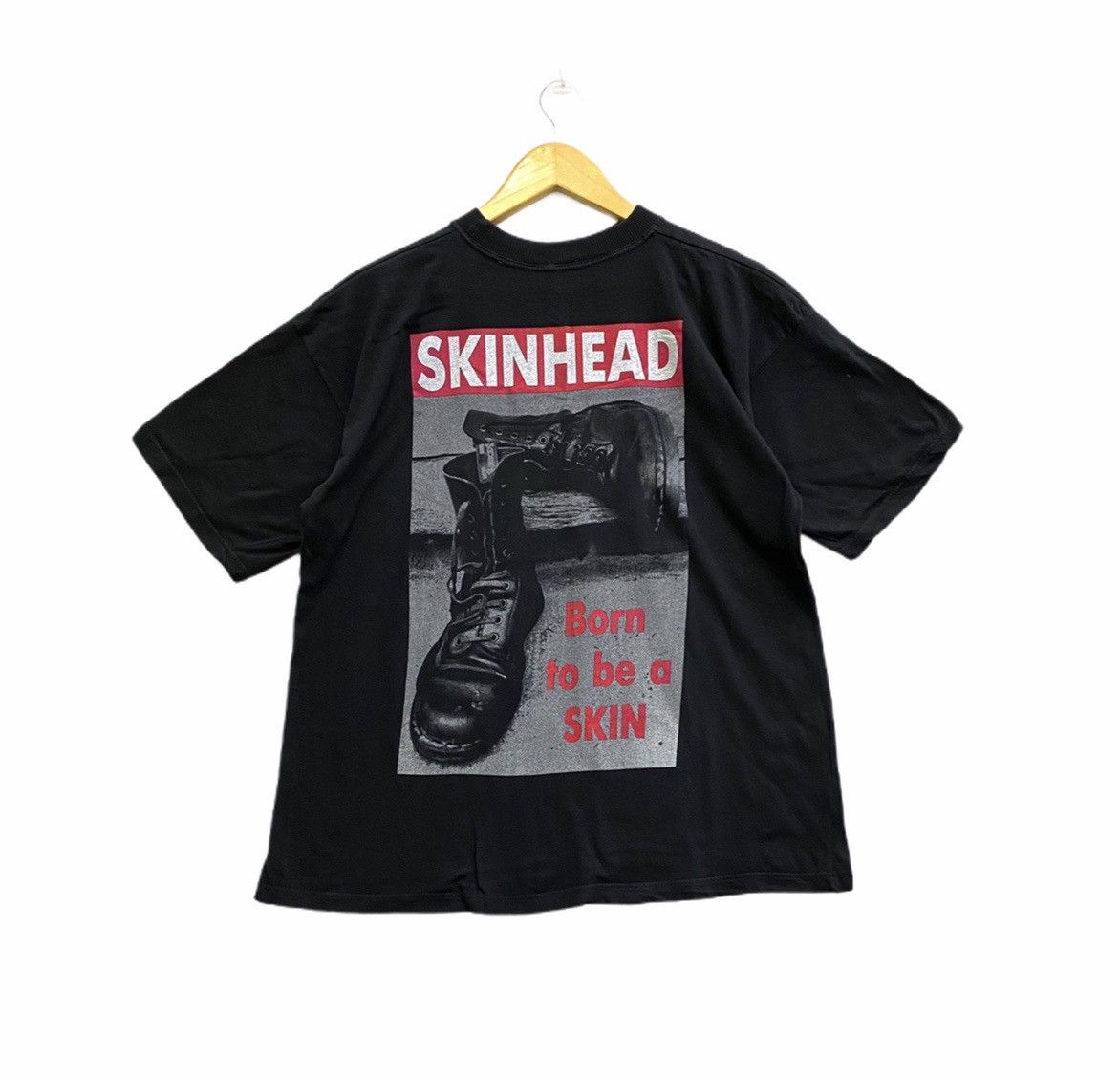 Band Tees vintage 90s SKINHEAD who f*cking want it? promo t-shirts Size US XL / EU 56 / 4 - 2 Thumbnail