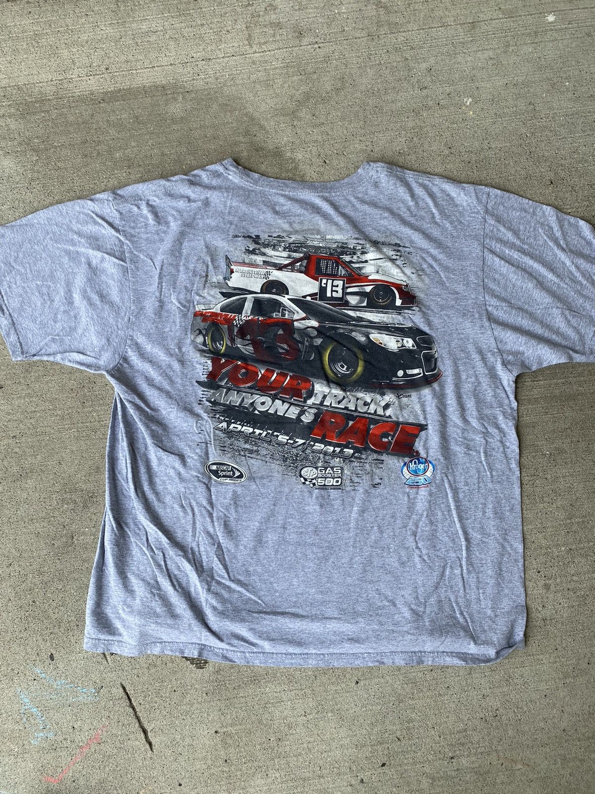 Vintage Y2K racecar big logo racing nascar style car t shirt | Grailed