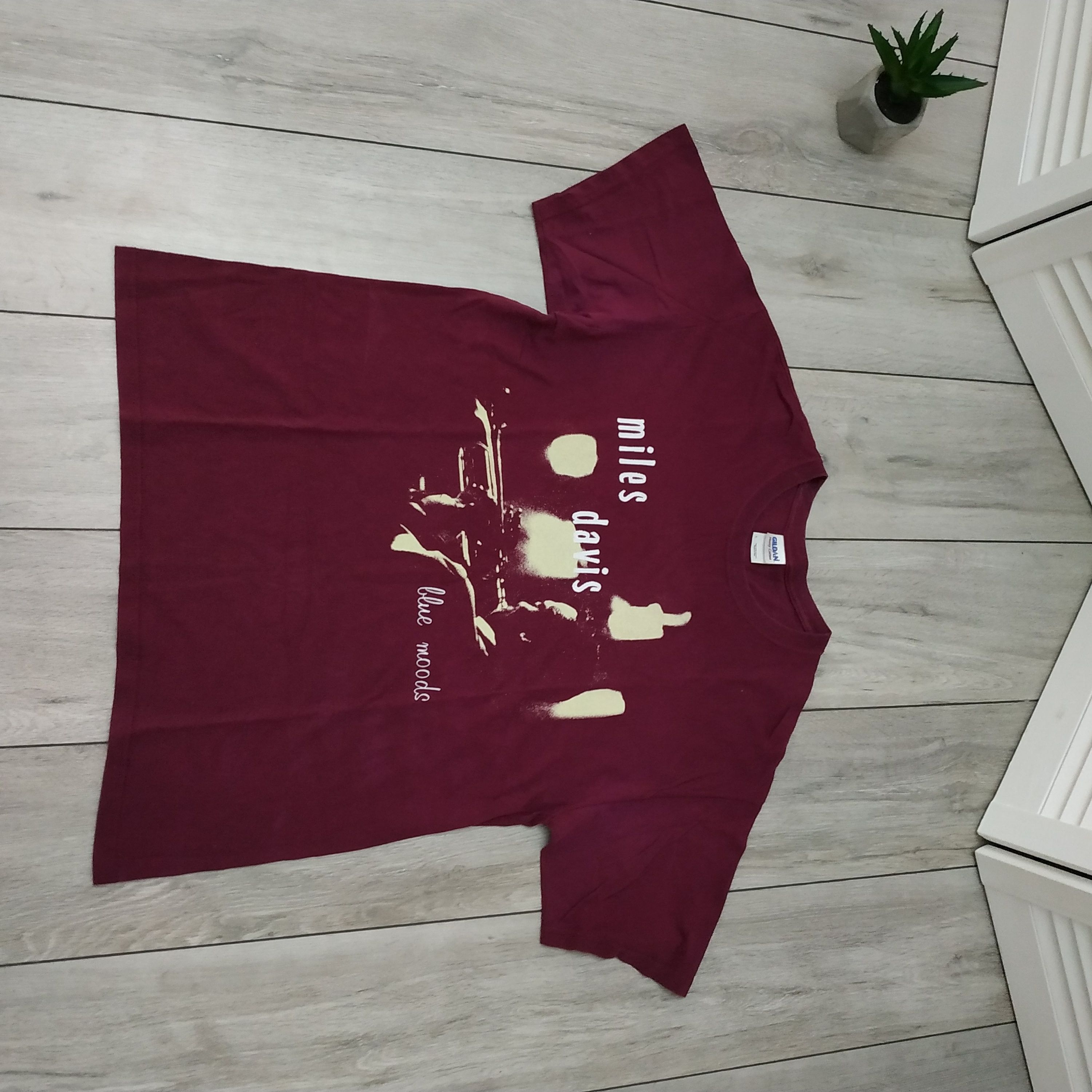 T-shirt Vintage Miles Davis Jazz - Fruit Of The Loom, Taille XL, Coton, Impression Graphique, Années 90