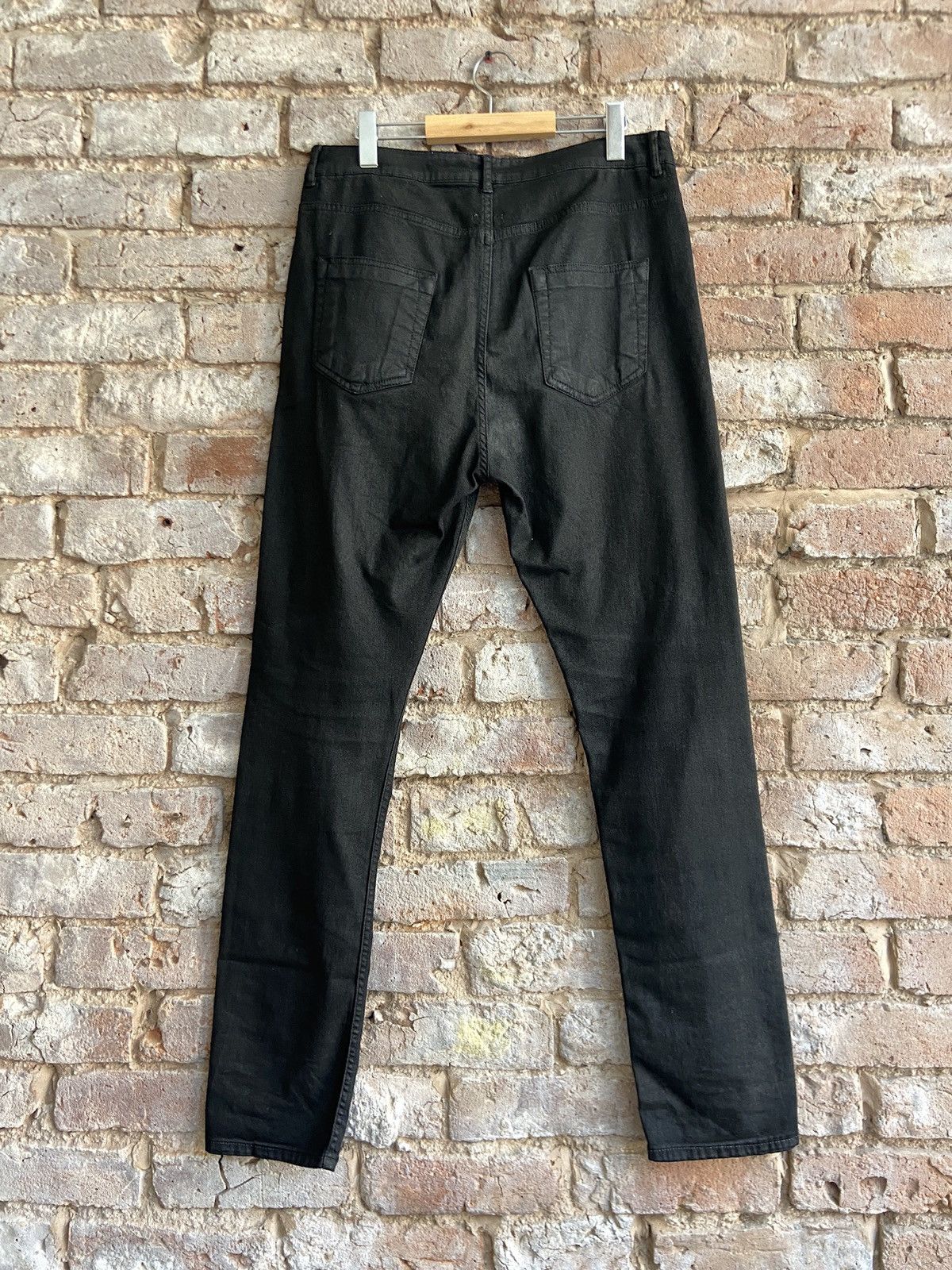 Rick Owens Rick Owens DRKSHDW Black Waxed Detroits Size US 34 / EU 50 - 5 Thumbnail