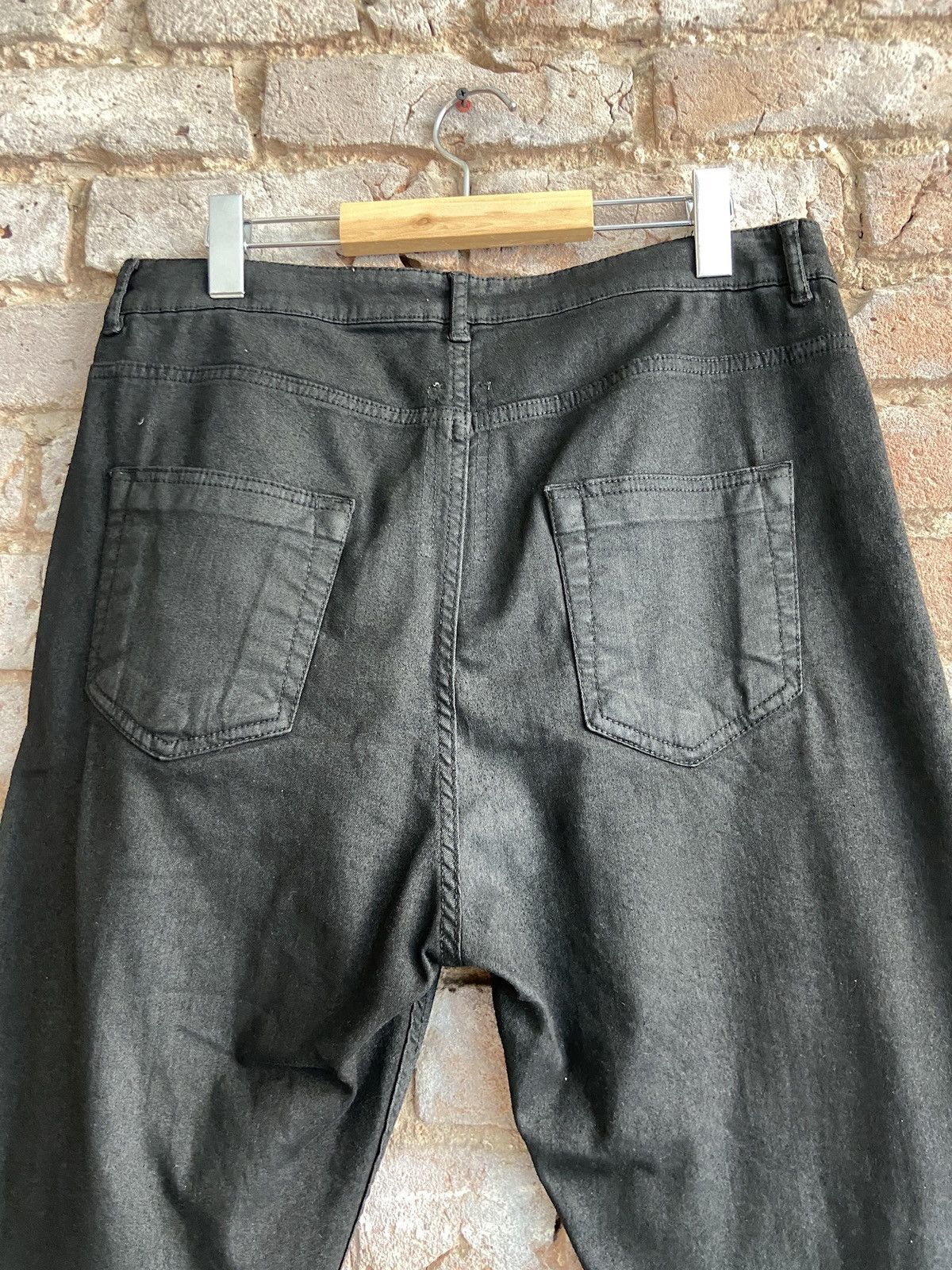 Rick Owens Rick Owens DRKSHDW Black Waxed Detroits Size US 34 / EU 50 - 6 Thumbnail