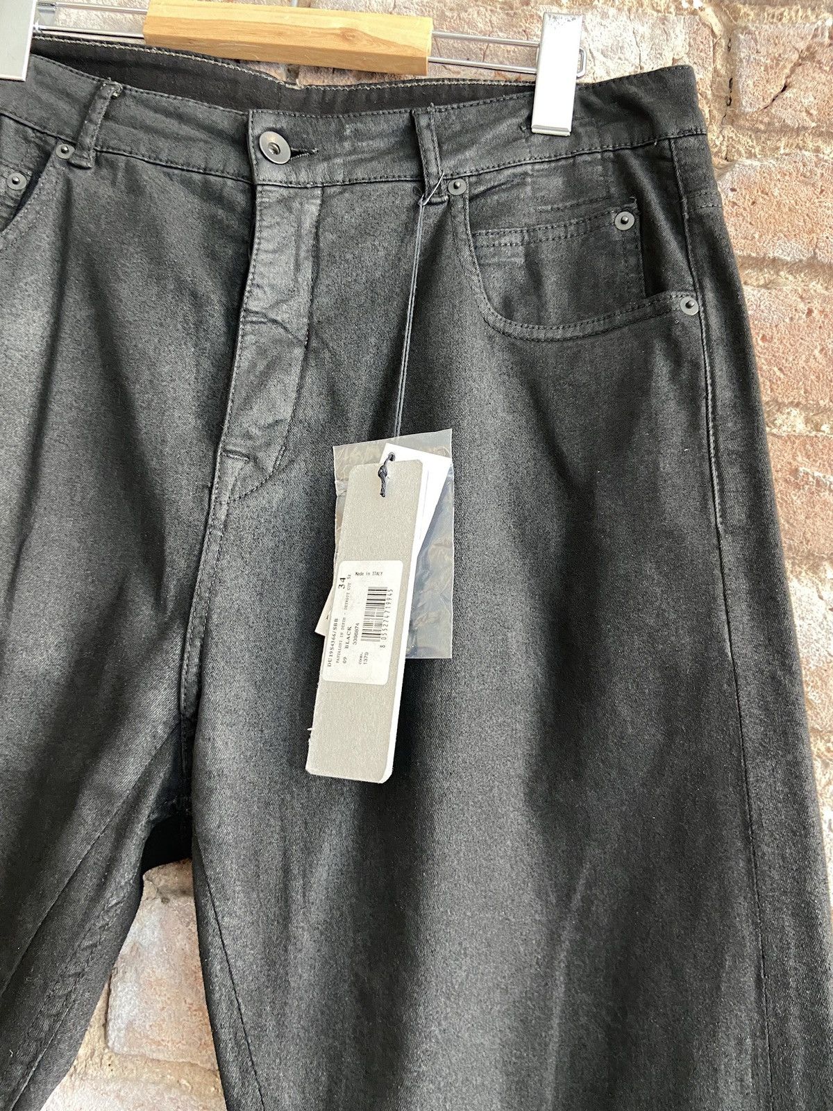 Rick Owens Rick Owens DRKSHDW Black Waxed Detroits Size US 34 / EU 50 - 4 Thumbnail