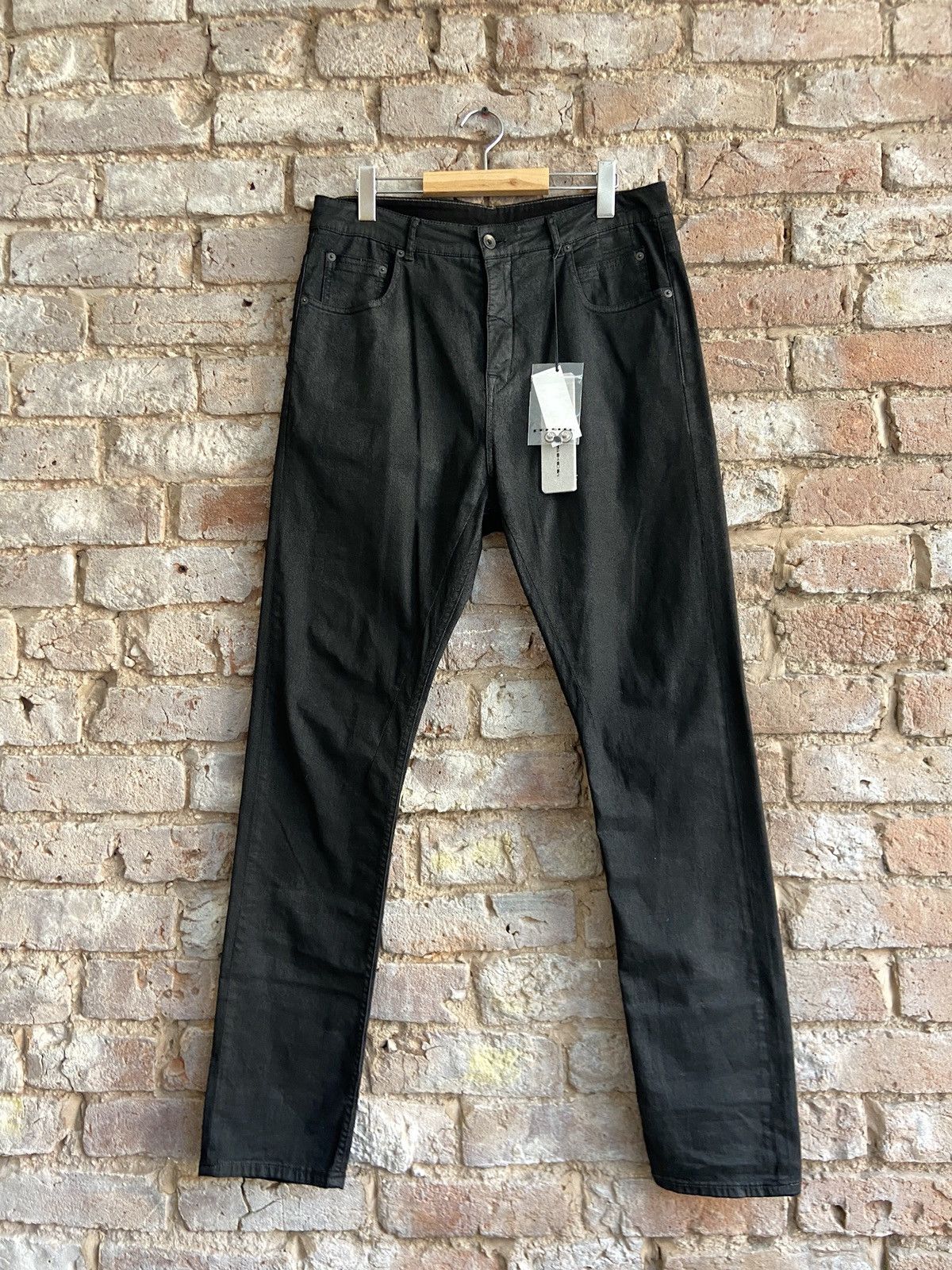 Rick Owens Rick Owens DRKSHDW Black Waxed Detroits Size US 34 / EU 50 - 2 Thumbnail