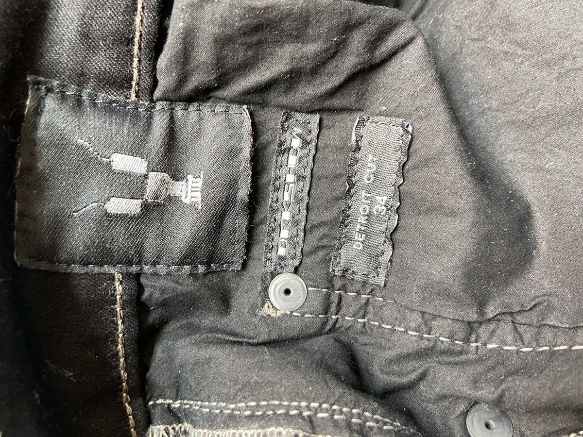 Rick Owens Rick Owens DRKSHDW Black Waxed Detroits Size US 34 / EU 50 - 10 Thumbnail