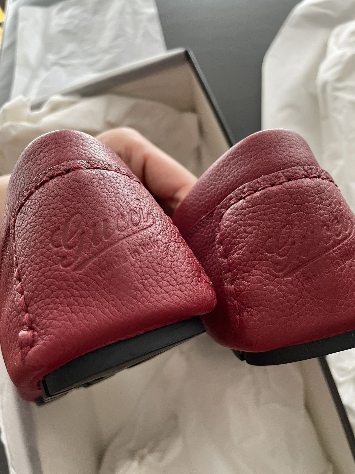 Gucci Super Runway Brand New Gucci Leather Driver Loafer Shoes Size US 8 / EU 41 - 5 Thumbnail