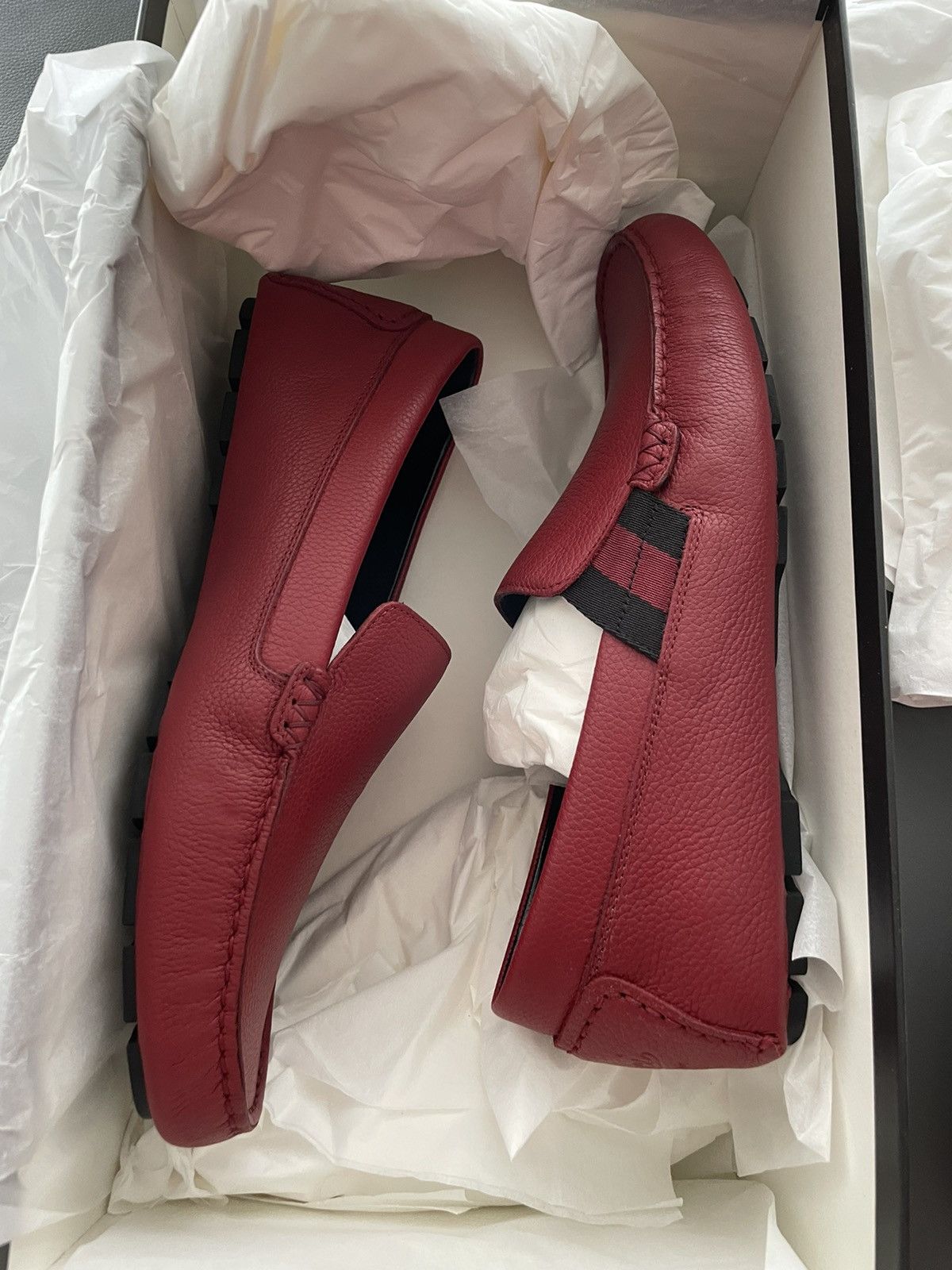 Gucci Super Runway Brand New Gucci Leather Driver Loafer Shoes Size US 8 / EU 41 - 12 Thumbnail