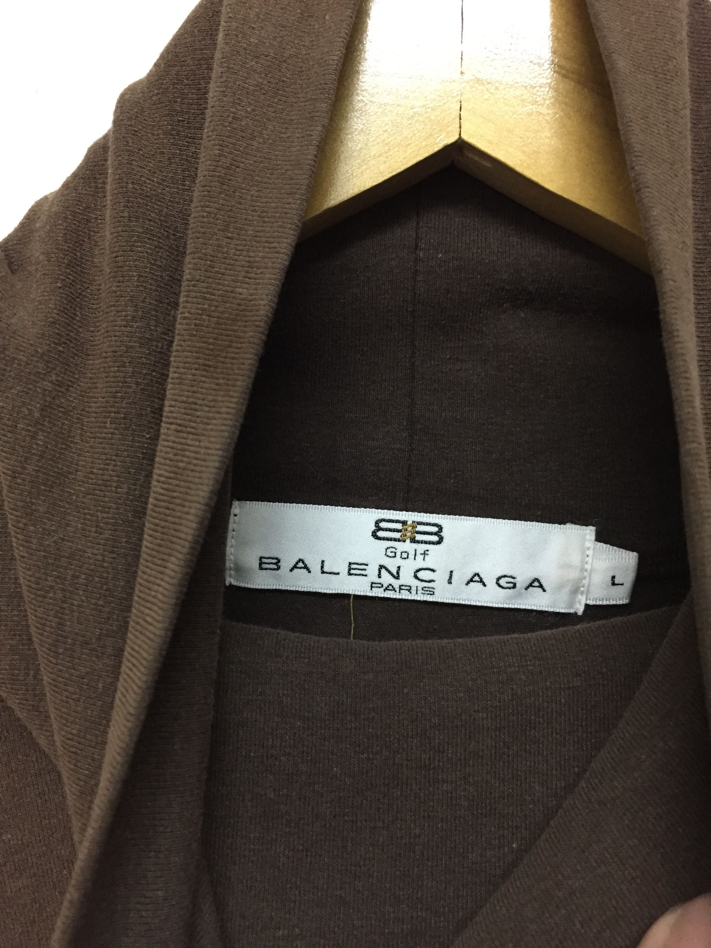 Balenciaga Vtg BALENCIAGA embroidered logo Turtle neck Size US M / EU 48-50 / 2 - 9 Thumbnail