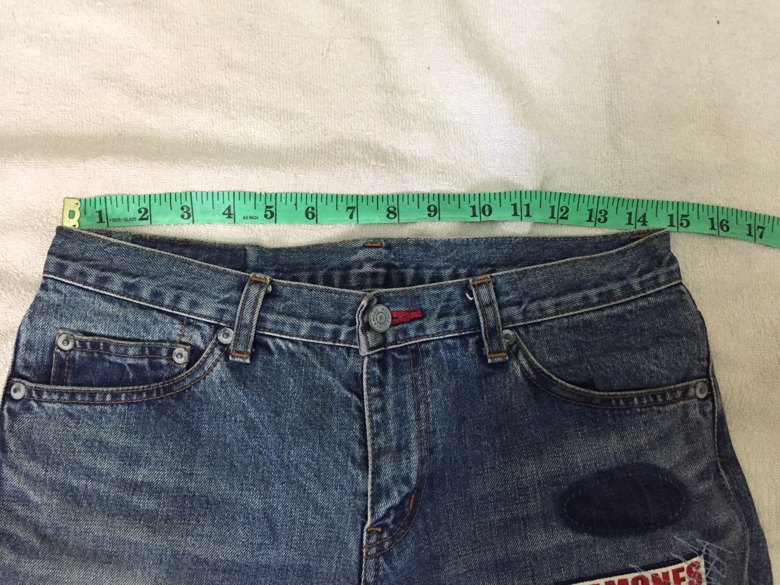 Hysteric Glamour Ramones patch distressed denim Size US 29 - 10 Thumbnail