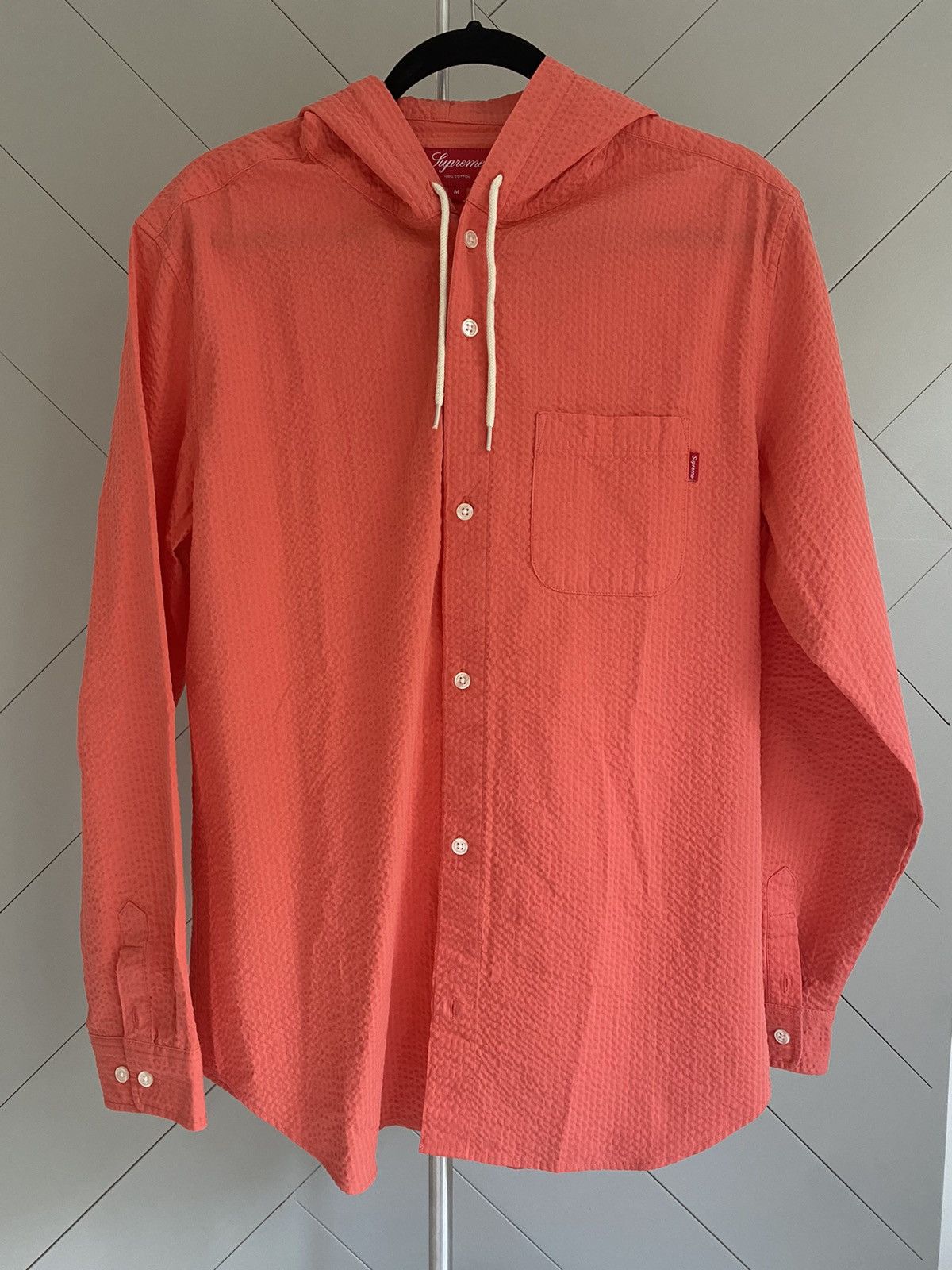Supreme Supreme hooded button up medium orange Size US M / EU 48-50 / 2 - 1 Thumbnail
