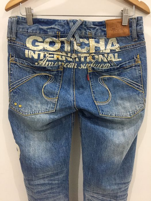 Japanese Brand GOTCHA - RIPPED DESTROYED PATCHWORK / RELAXED FIT JEAN ...