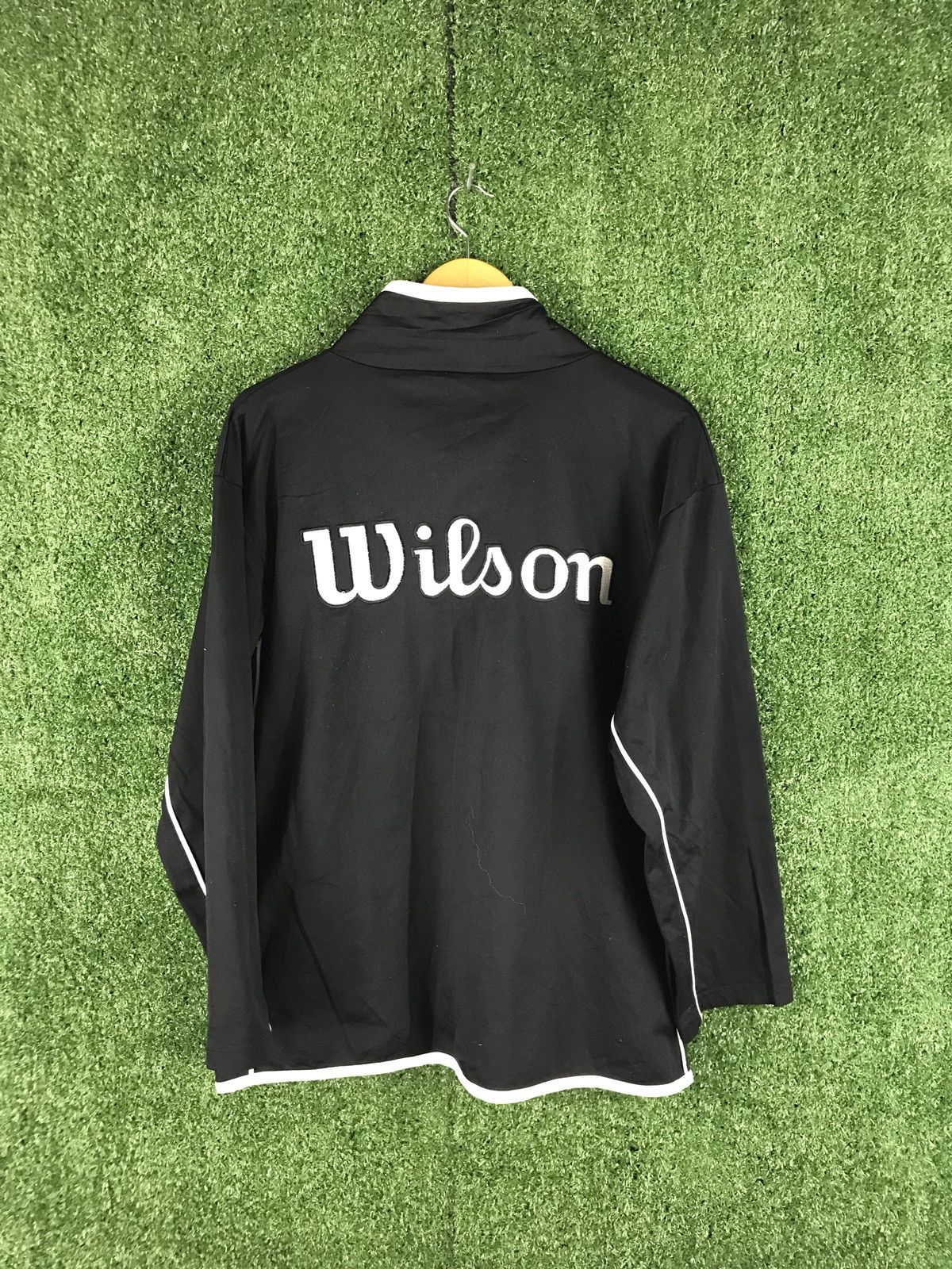 Vintage 🔥🔔 VINTAGE 90s WILSON EMBROIDERY BIG SPELL OUT LOGO Size US L / EU 52-54 / 3 - 1 Thumbnail