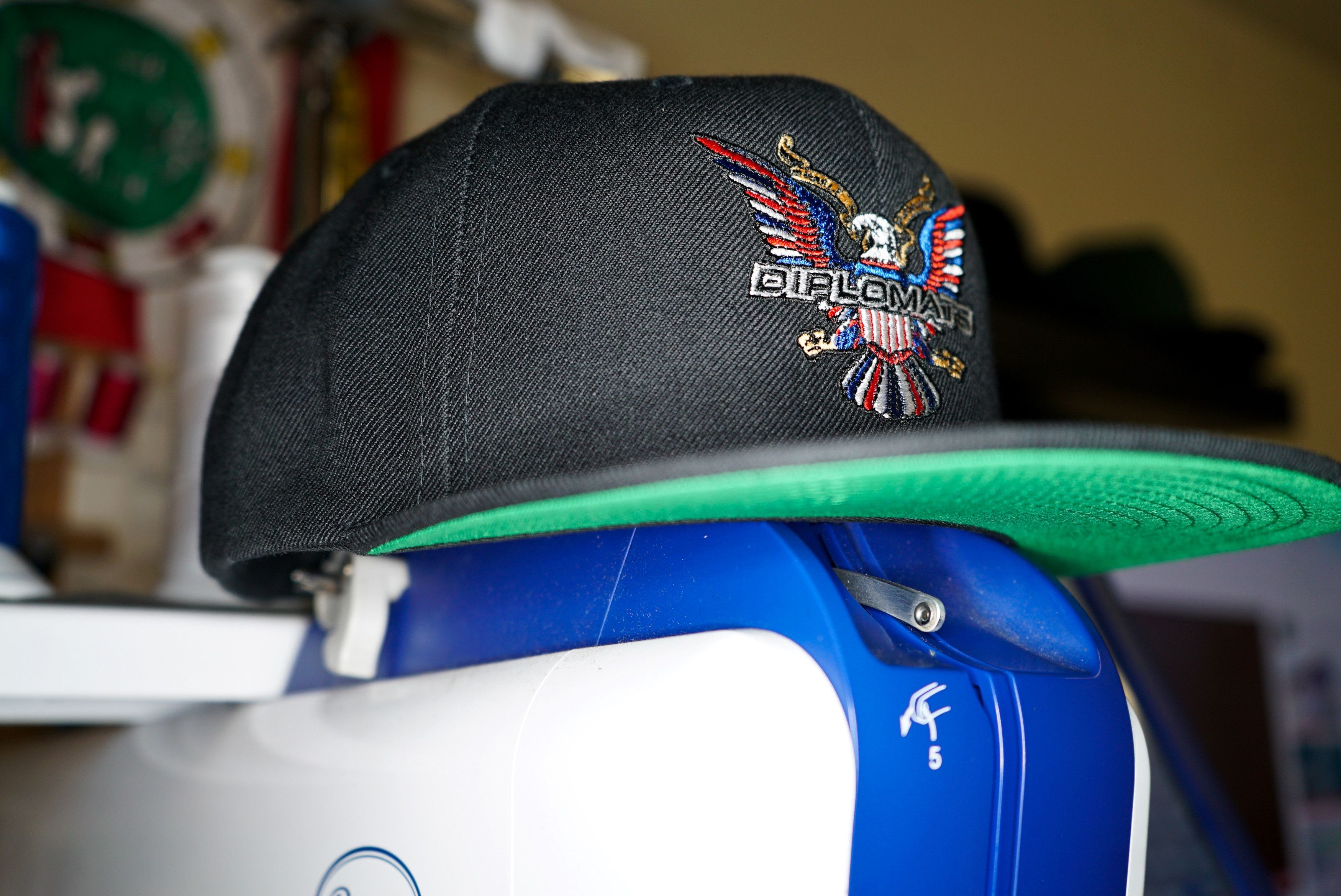 Handmade Diplomats Logo, Camron, Embroidered Snapback Hat Size ONE SIZE - 4 Thumbnail
