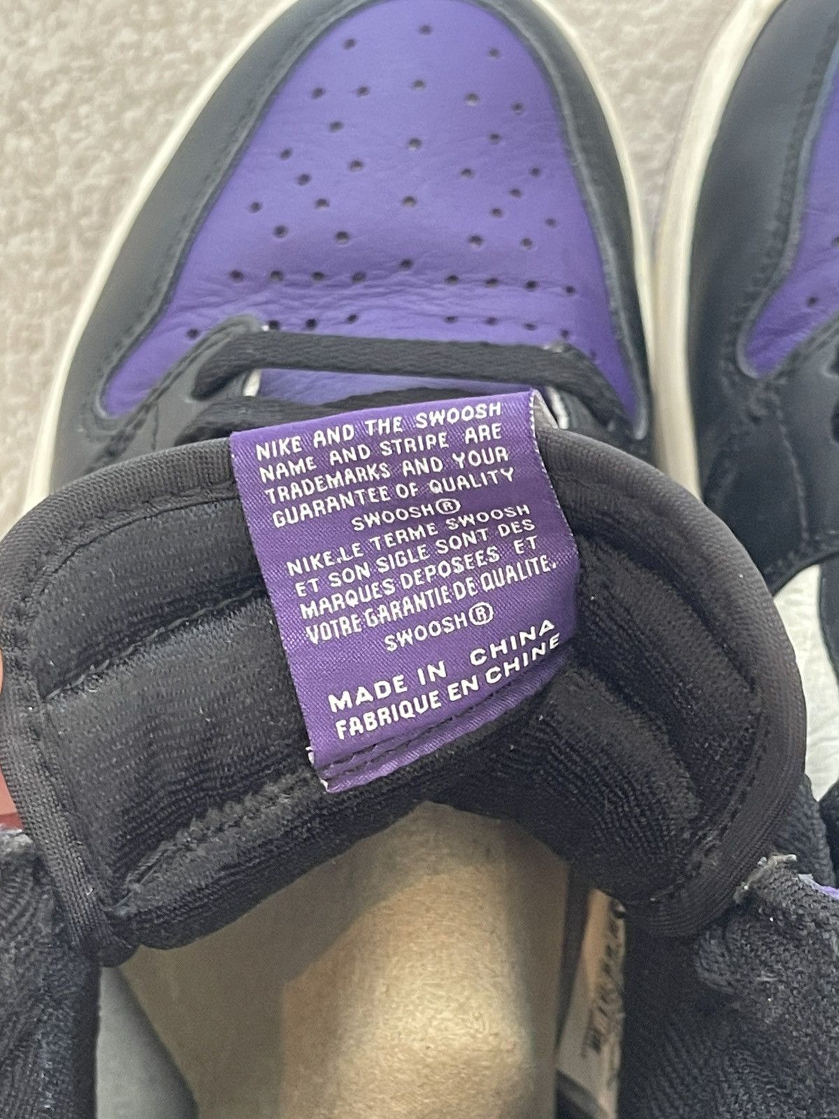 Air Jordan 1 Retro High OG Court Purple 2018