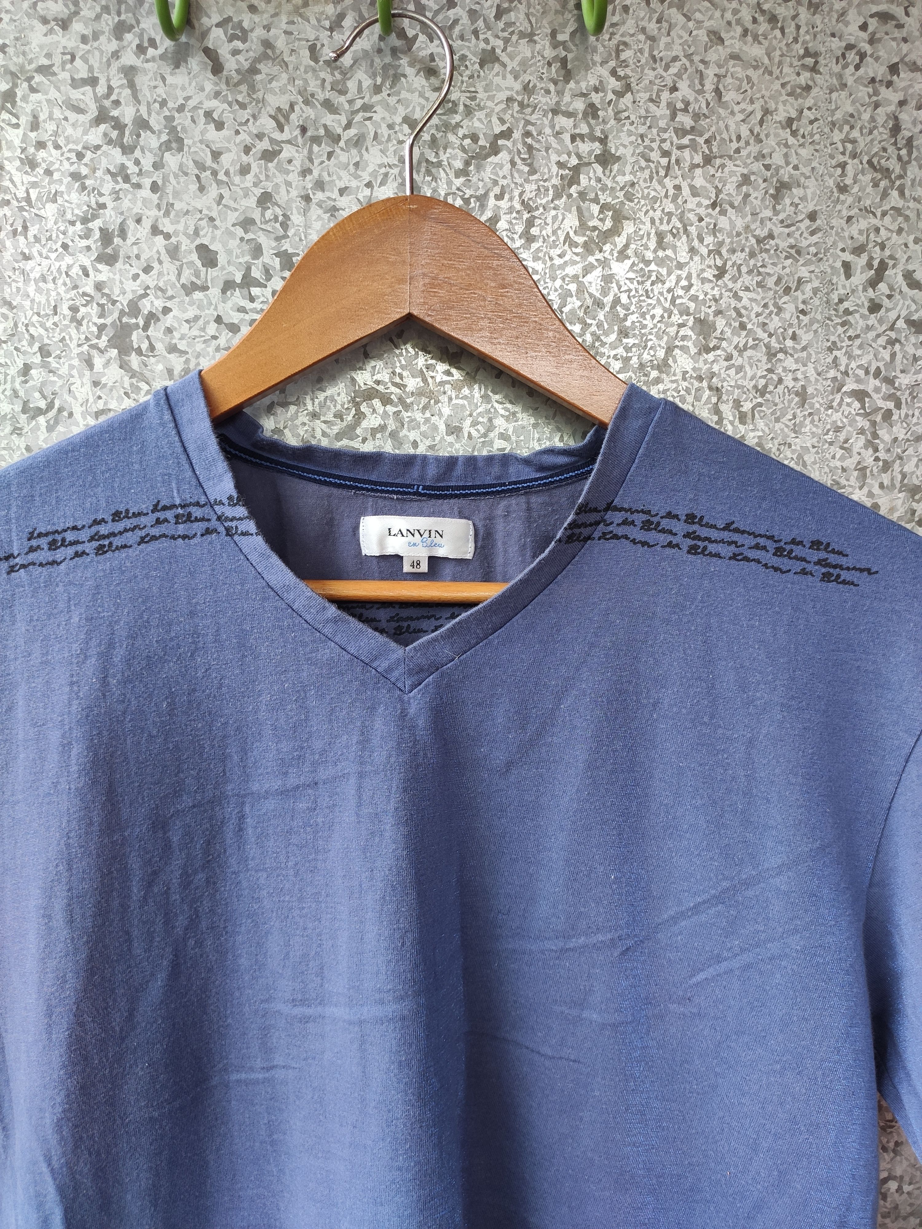 Lanvin Lanvin t shirt v neck Size US M / EU 48-50 / 2 - 2 Thumbnail