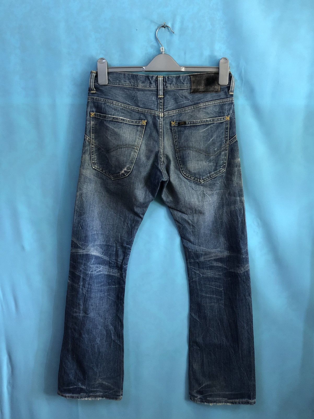 Beams Plus cowboy bootcuts distress style #1908 Size US 29 - 3 Thumbnail
