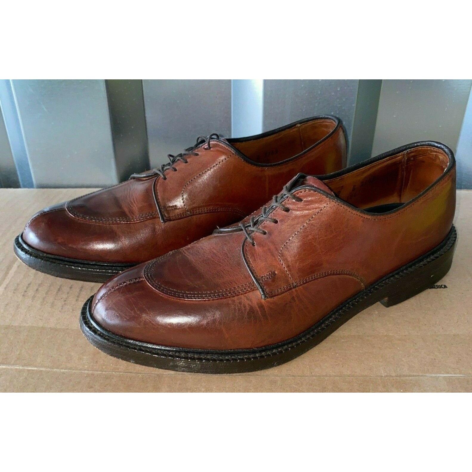 Allen Edmonds Allen Edmonds Walton Brown Leather Split Toe Bluche Grailed