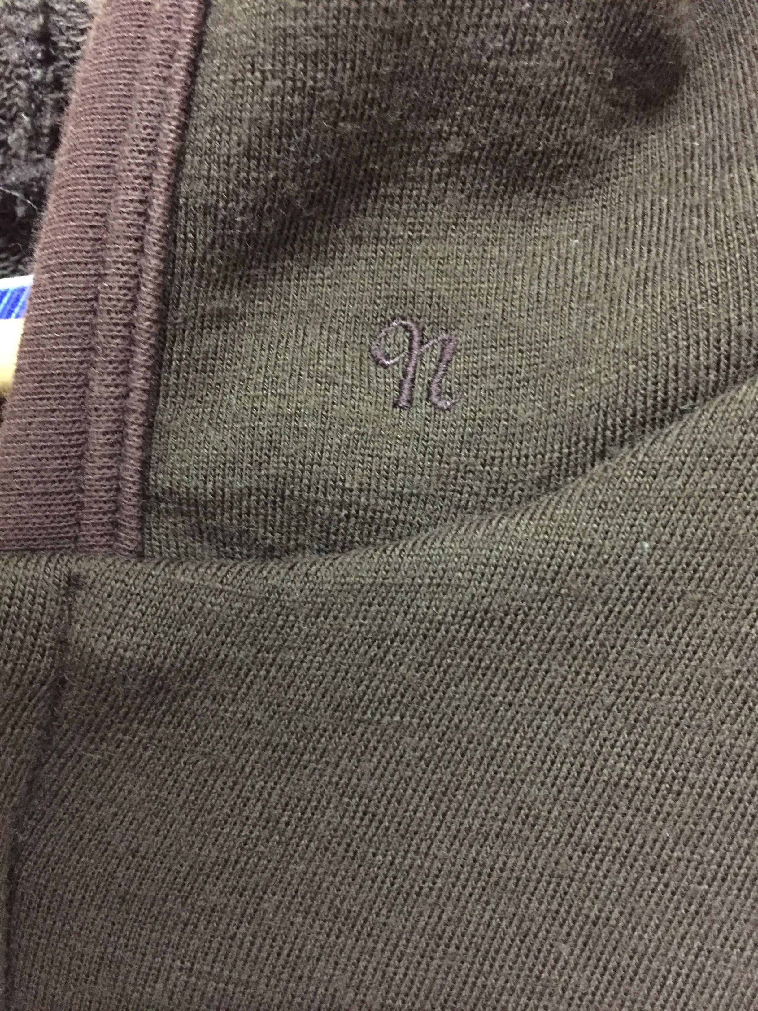 Number (N)ine AW98 Blue tag Wool Zipper raglan Paneled Sleeve hoodie Size US M / EU 48-50 / 2 - 8 Thumbnail