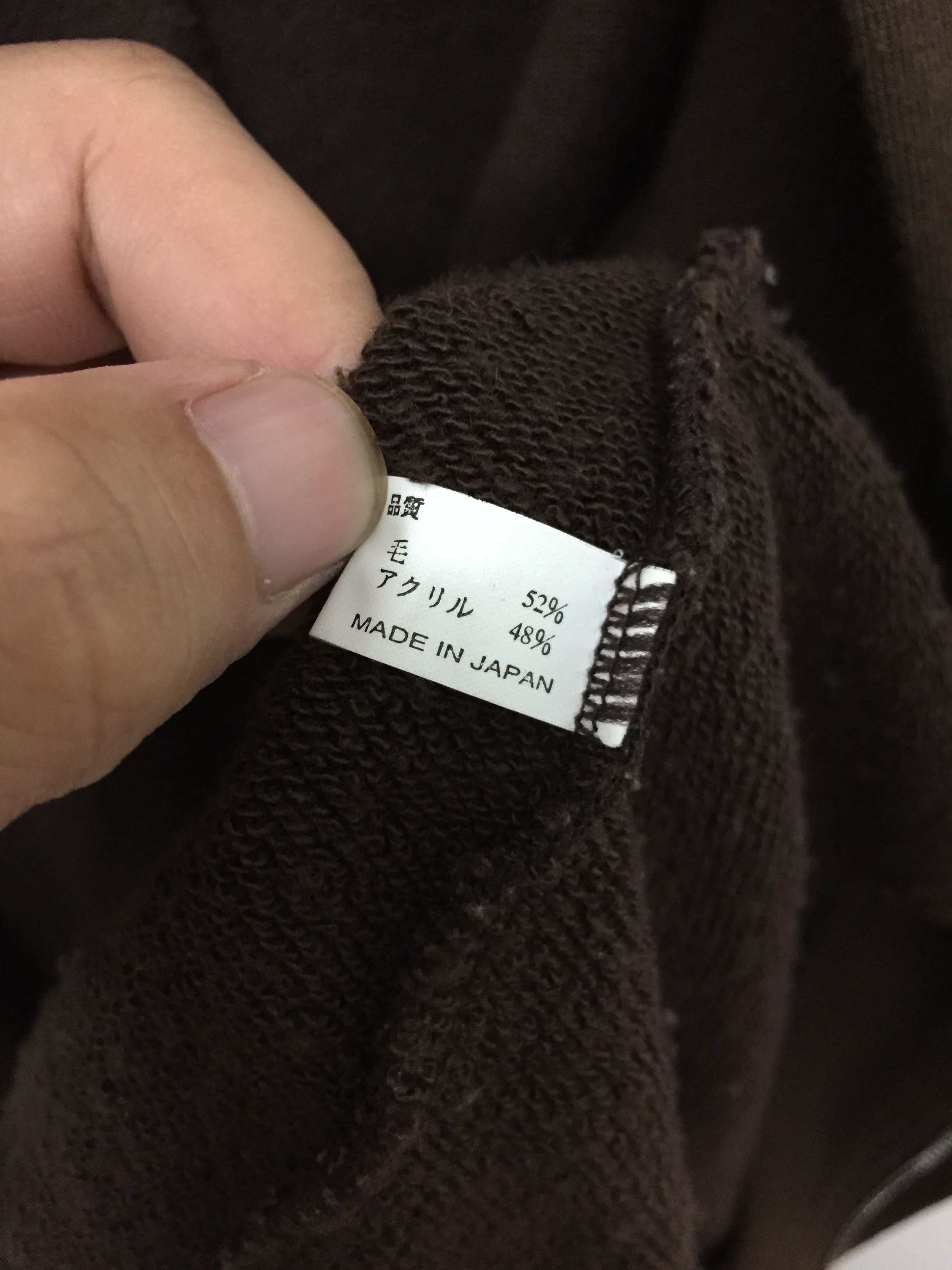 Number (N)ine AW98 Blue tag Wool Zipper raglan Paneled Sleeve hoodie Size US M / EU 48-50 / 2 - 15 Thumbnail