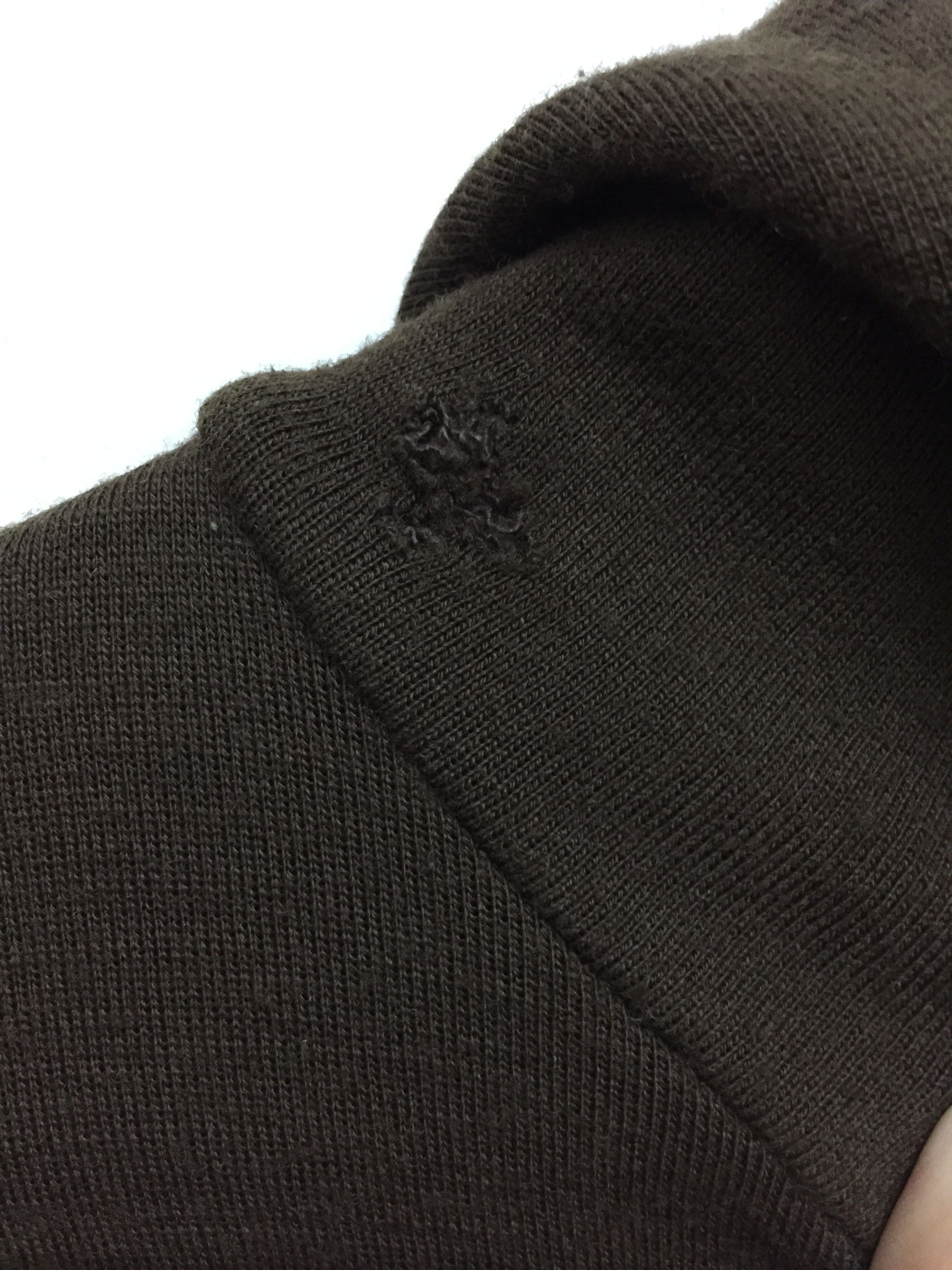 Number (N)ine AW98 Blue tag Wool Zipper raglan Paneled Sleeve hoodie Size US M / EU 48-50 / 2 - 10 Thumbnail