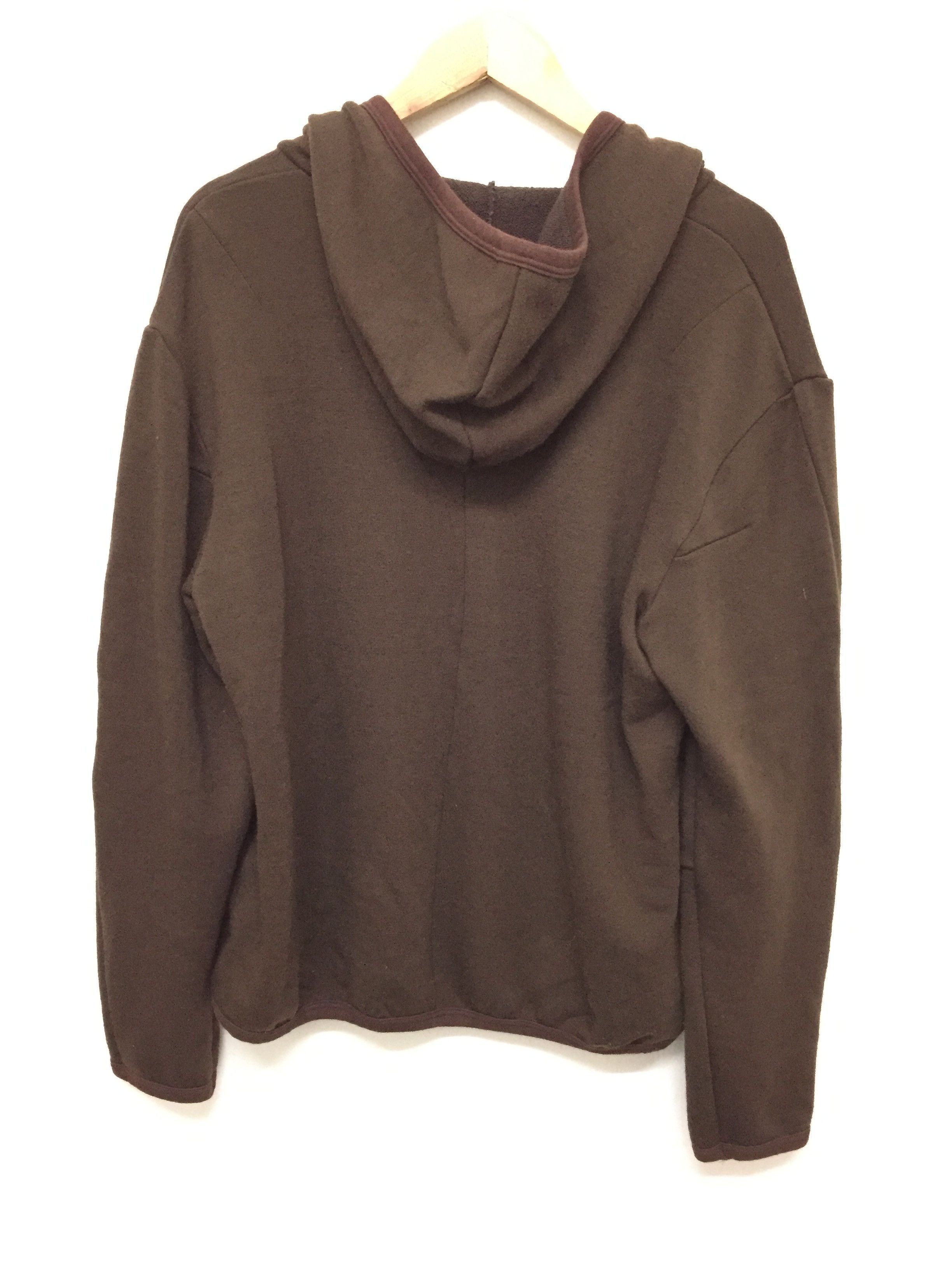 Number (N)ine AW98 Blue tag Wool Zipper raglan Paneled Sleeve hoodie Size US M / EU 48-50 / 2 - 11 Thumbnail