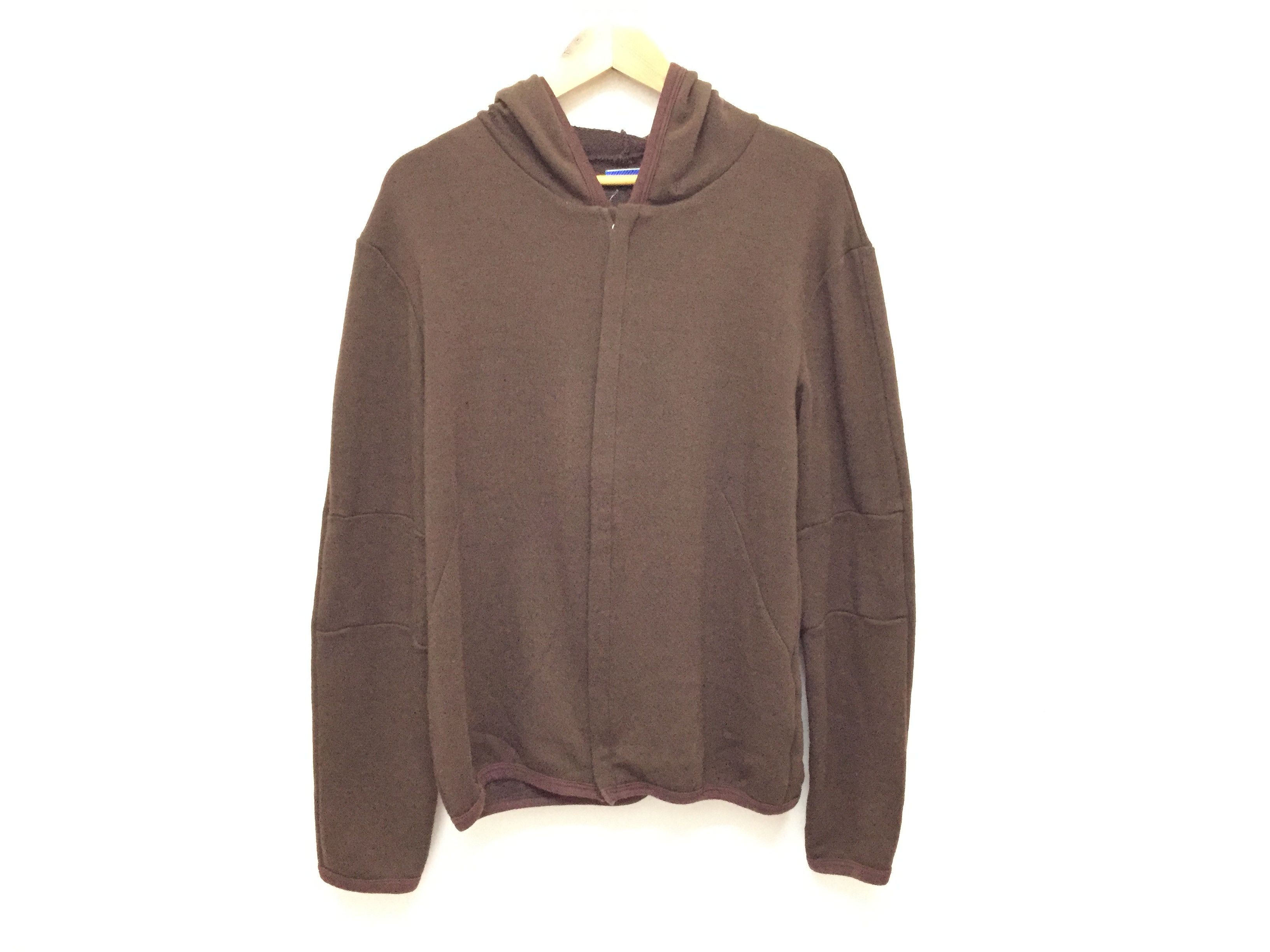 Number (N)ine AW98 Blue tag Wool Zipper raglan Paneled Sleeve hoodie Size US M / EU 48-50 / 2 - 3 Thumbnail
